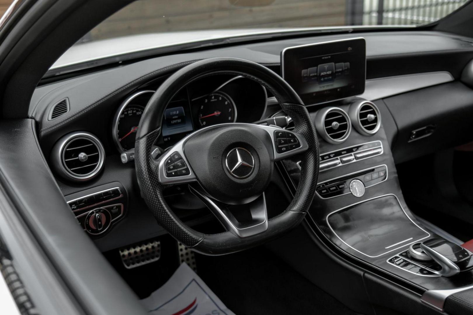 2017 WHITE Mercedes-Benz C-Class C300 Coupe (WDDWJ4JB3HF) with an 2.0L L4 DOHC 16V TURBO engine, 7-Speed Automatic transmission, located at 2401 E Main St., Grand Prairie, TX, 75050, (972) 262-4440, 32.748981, -96.969643 - Photo#20