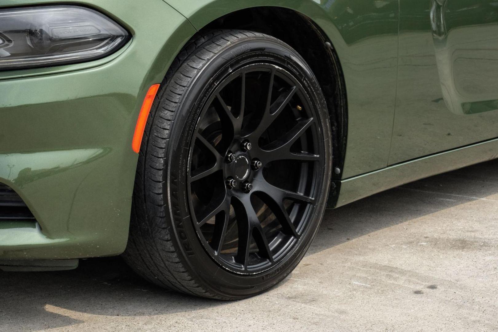 2019 Green Dodge Charger SXT (2C3CDXBG7KH) with an 3.6L V6 DOHC 24V engine, 8-Speed Automatic transmission, located at 2401 E Main St., Grand Prairie, TX, 75050, (972) 262-4440, 32.748981, -96.969643 - Photo#54