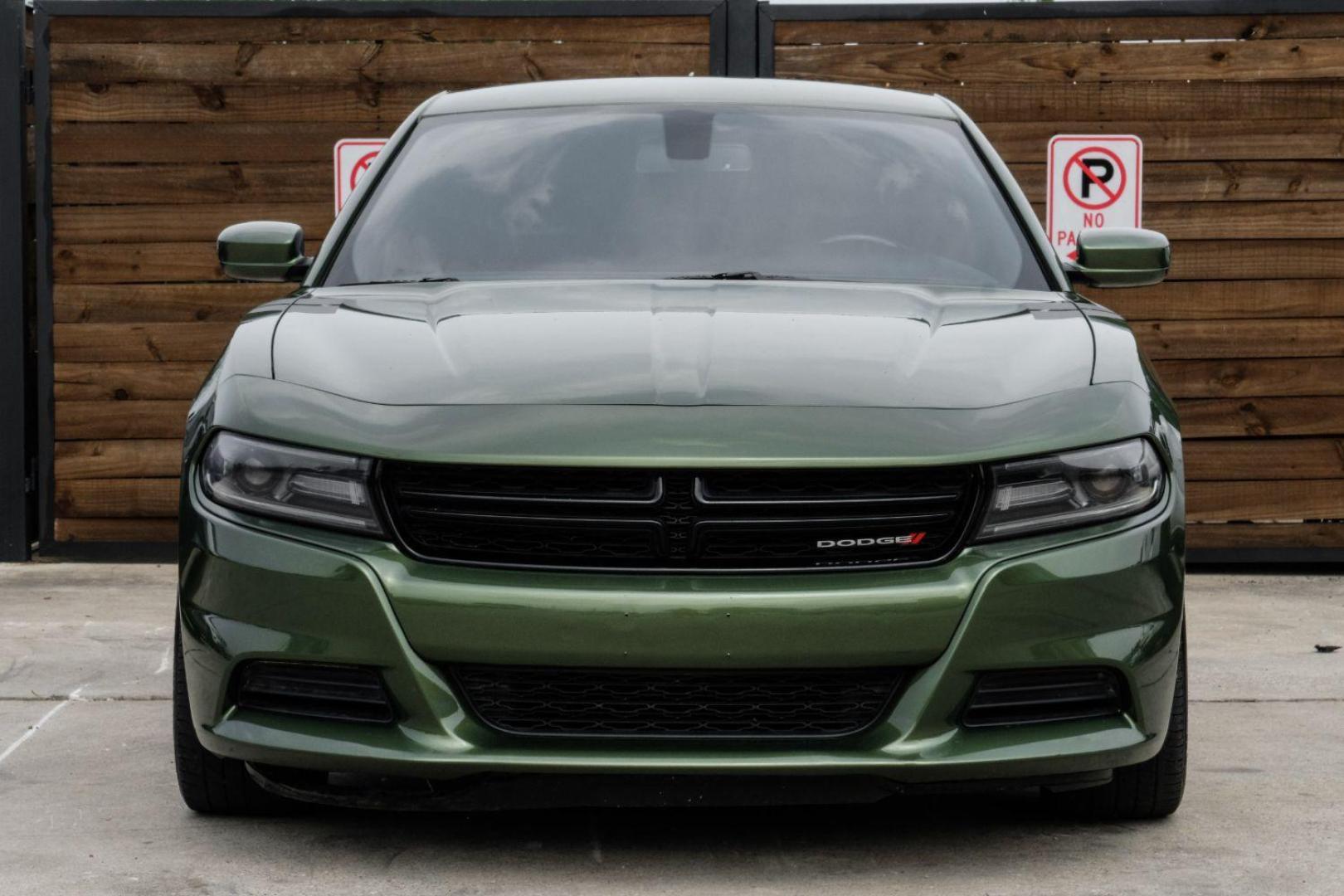 2019 Green Dodge Charger SXT (2C3CDXBG7KH) with an 3.6L V6 DOHC 24V engine, 8-Speed Automatic transmission, located at 2401 E Main St., Grand Prairie, TX, 75050, (972) 262-4440, 32.748981, -96.969643 - Photo#6