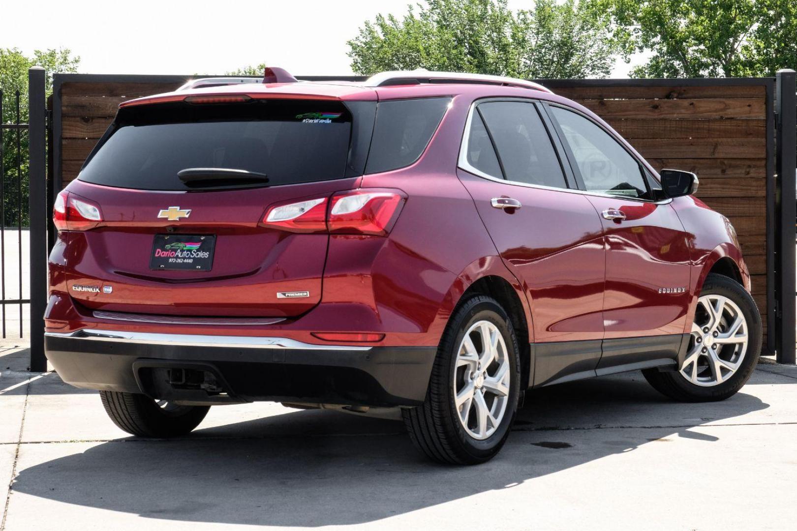 2018 red Chevrolet Equinox Premier (3GNAXPEU0JL) with an 1.6L L4 DOHC 16V DIESEL engine, 6-Speed Automatic transmission, located at 2401 E Main St., Grand Prairie, TX, 75050, (972) 262-4440, 32.748981, -96.969643 - Photo#9