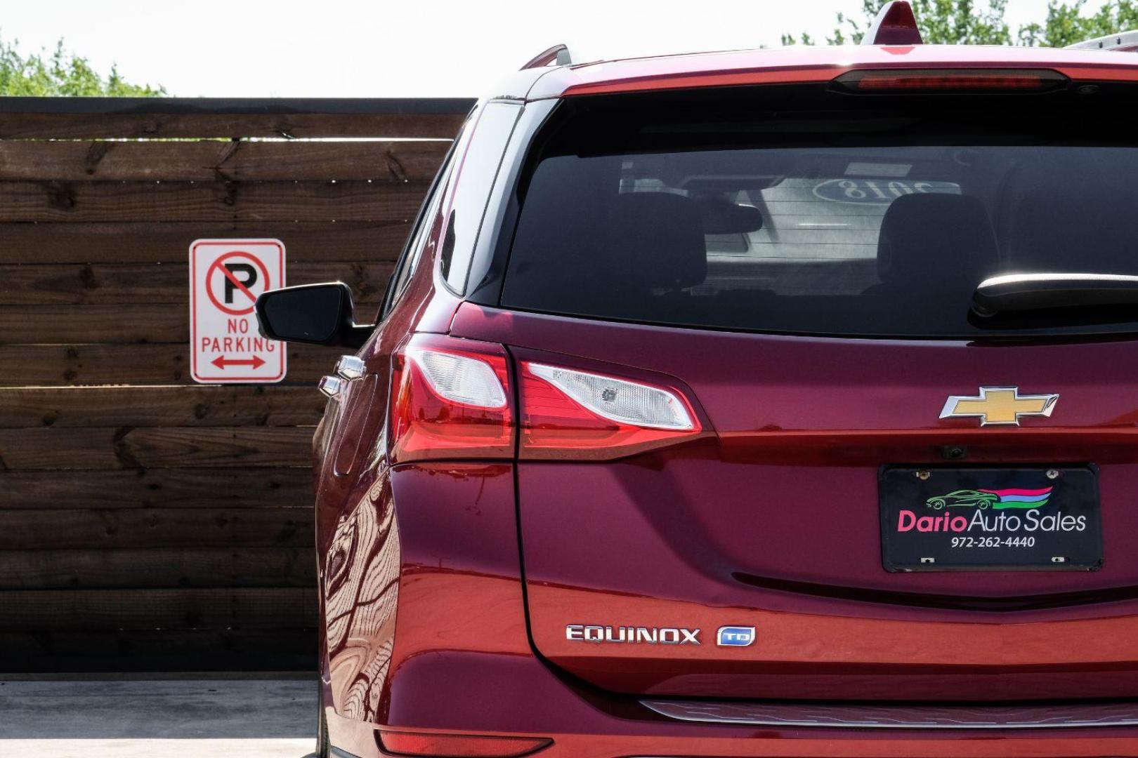 2018 red Chevrolet Equinox Premier (3GNAXPEU0JL) with an 1.6L L4 DOHC 16V DIESEL engine, 6-Speed Automatic transmission, located at 2401 E Main St., Grand Prairie, TX, 75050, (972) 262-4440, 32.748981, -96.969643 - Photo#45