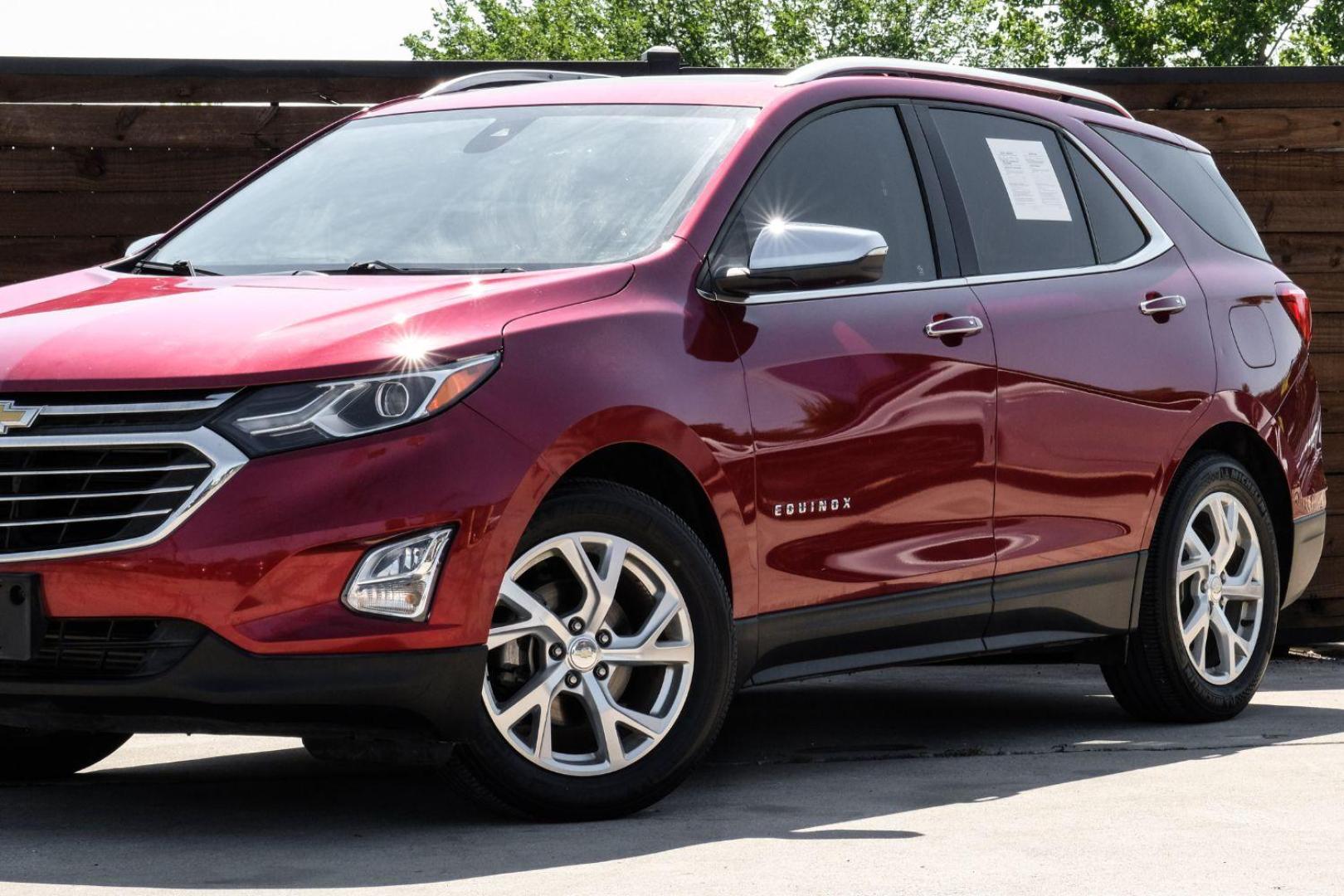 2018 red Chevrolet Equinox Premier (3GNAXPEU0JL) with an 1.6L L4 DOHC 16V DIESEL engine, 6-Speed Automatic transmission, located at 2401 E Main St., Grand Prairie, TX, 75050, (972) 262-4440, 32.748981, -96.969643 - Photo#5