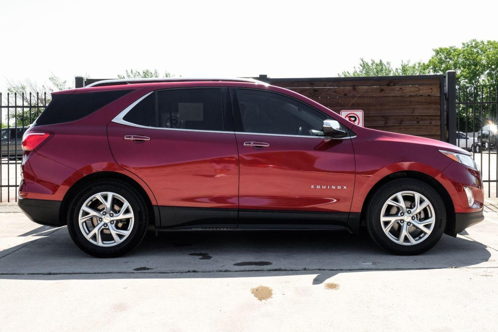 2018 red Chevrolet Equinox Premier (3GNAXPEU0JL) with an 1.6L L4 DOHC 16V DIESEL engine, 6-Speed Automatic transmission, located at 2401 E Main St., Grand Prairie, TX, 75050, (972) 262-4440, 32.748981, -96.969643 - Photo#8