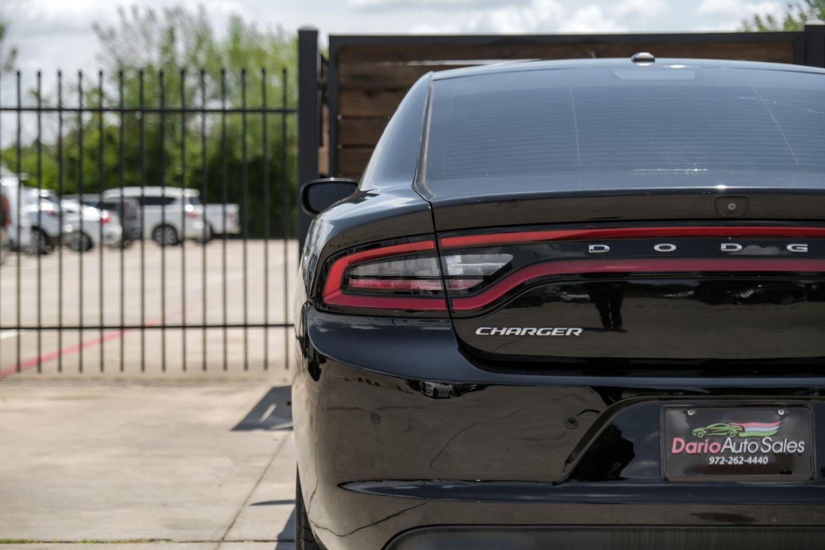 2019 Black Dodge Charger SXT (2C3CDXBG0KH) with an 3.6L V6 DOHC 24V engine, 8-Speed Automatic transmission, located at 2401 E Main St., Grand Prairie, TX, 75050, (972) 262-4440, 32.748981, -96.969643 - Photo#45