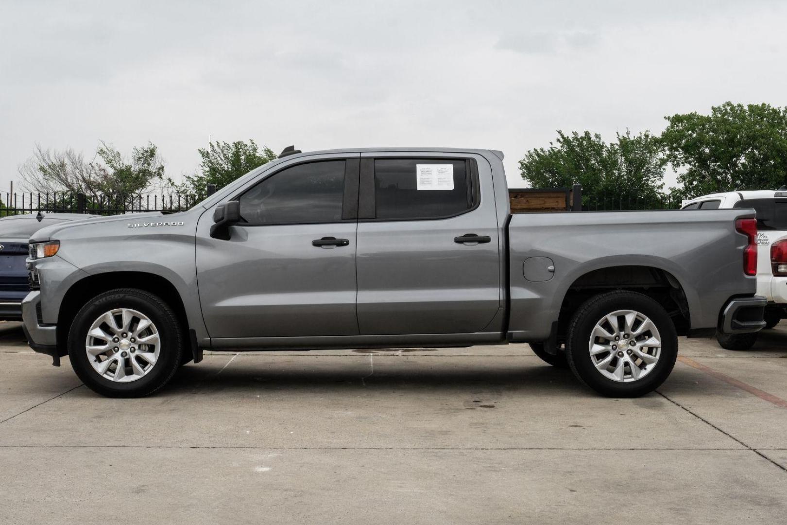 2020 Gray Chevrolet Silverado 1500 Custom Crew Cab Short Box 2WD (3GCPWBEK7LG) with an 2.7L L4 DOHC 16V TURBO engine, 6-Speed Automatic transmission, located at 2401 E Main St., Grand Prairie, TX, 75050, (972) 262-4440, 32.748981, -96.969643 - Photo#14