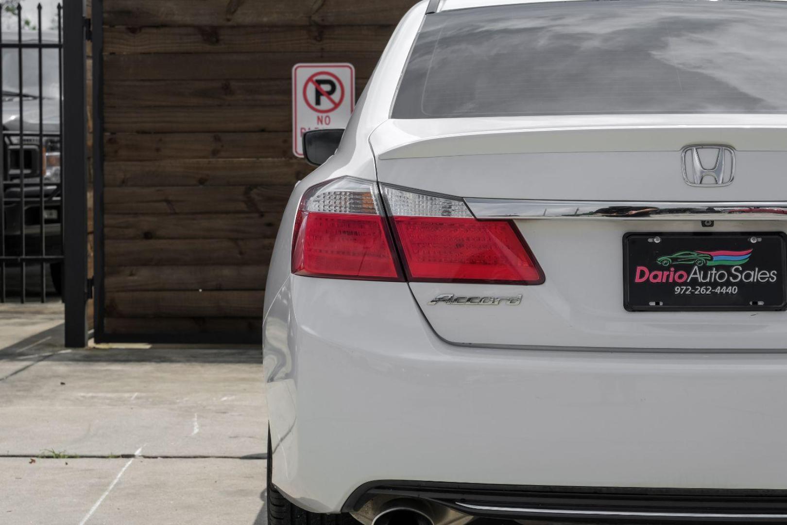 2014 WHITE Honda Accord Sport Sedan CVT (1HGCR2F5XEA) with an 2.4L L4 DOHC 16V engine, Continuously Variable Transmission transmission, located at 2401 E Main St., Grand Prairie, TX, 75050, (972) 262-4440, 32.748981, -96.969643 - Photo#53