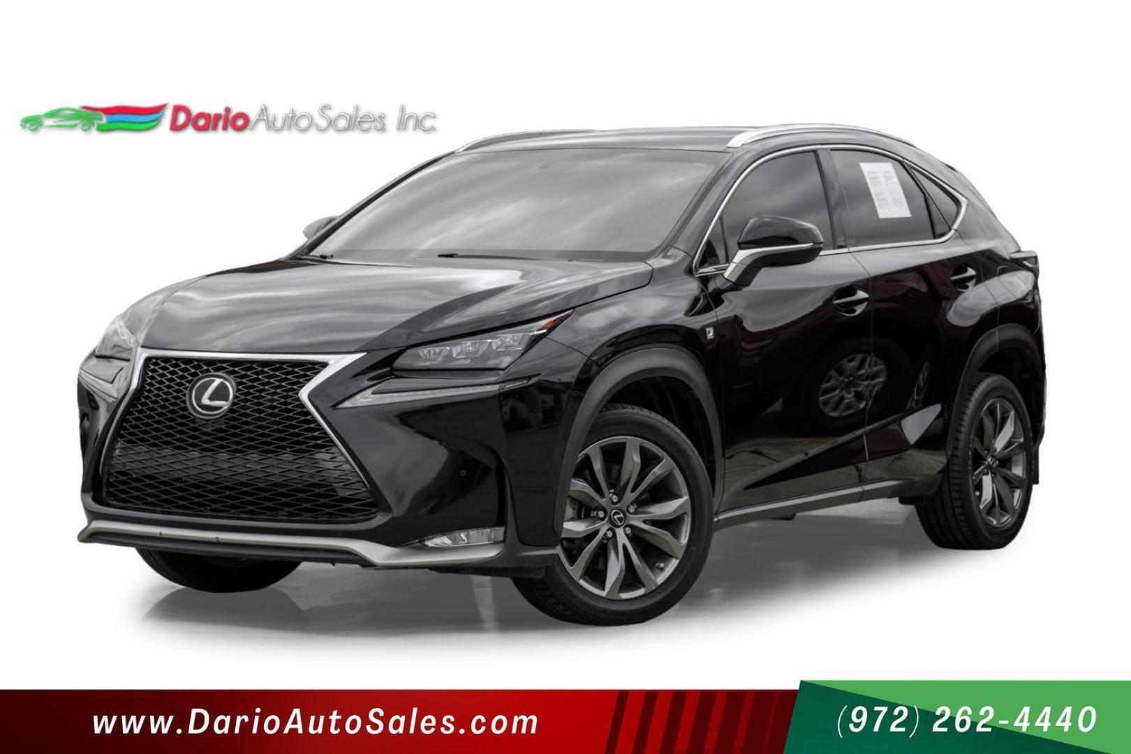 2016 BLACK Lexus NX 200t FWD (JTJYARBZ5G2) with an 2.0L L4 DOHC 16V engine, 6-Speed Automatic transmission, located at 2401 E Main St., Grand Prairie, TX, 75050, (972) 262-4440, 32.748981, -96.969643 - Photo#0