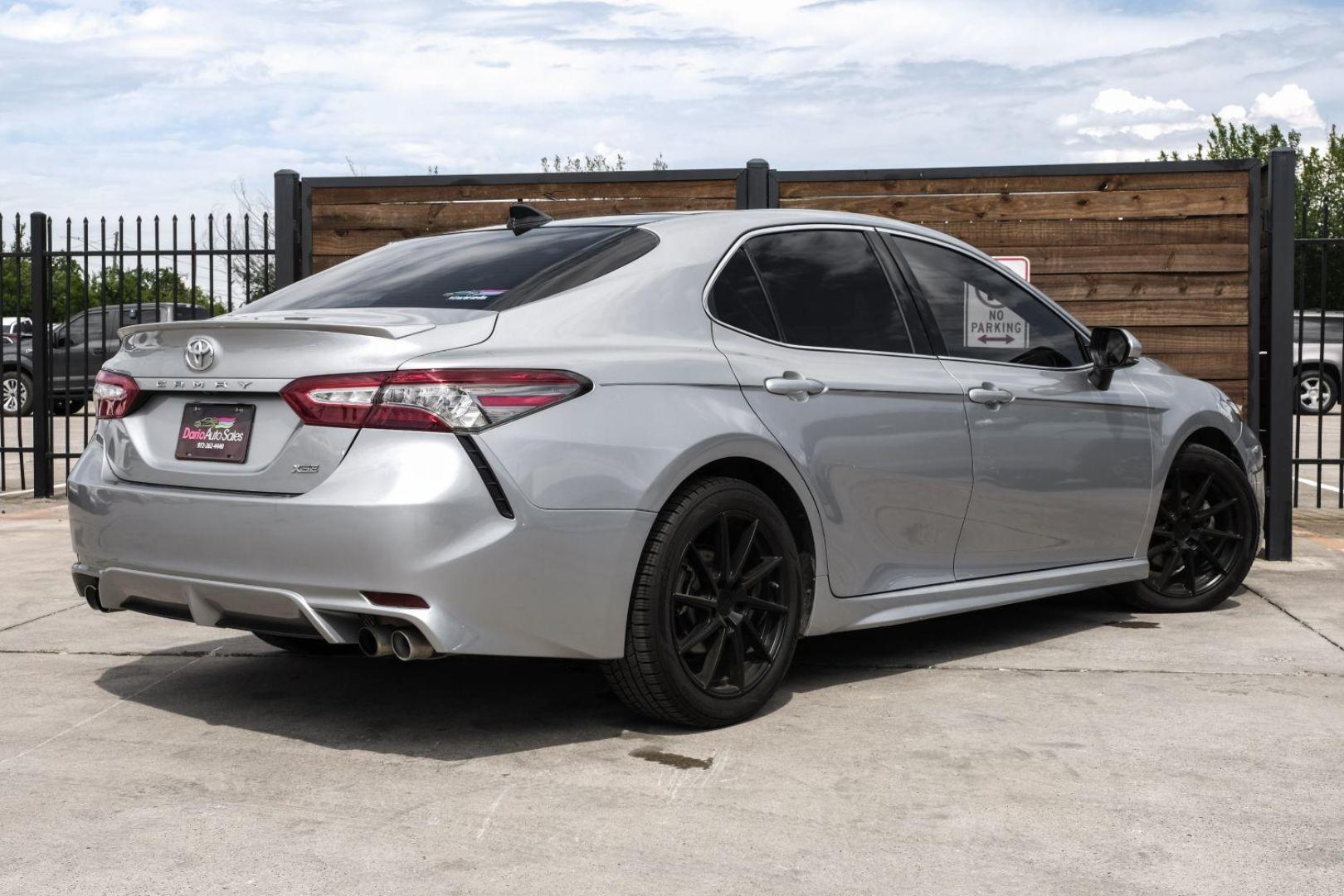 2019 silver Toyota Camry XSE (4T1B61HK4KU) with an 2.5L L4 DOHC 16V engine, 8-Speed Automatic transmission, located at 2401 E Main St., Grand Prairie, TX, 75050, (972) 262-4440, 32.748981, -96.969643 - Photo#12