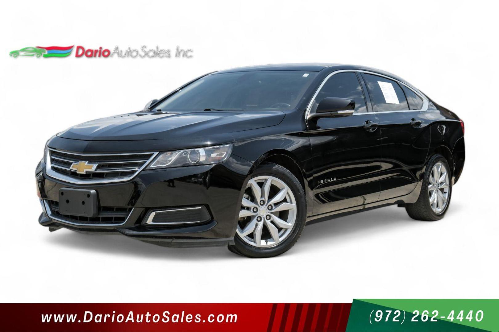 2017 BLACK Chevrolet Impala LT (1G1105SA5HU) with an 2.5L L4 DOHC 16V engine, 6-Speed Automatic transmission, located at 2401 E Main St., Grand Prairie, TX, 75050, (972) 262-4440, 32.748981, -96.969643 - Photo#0