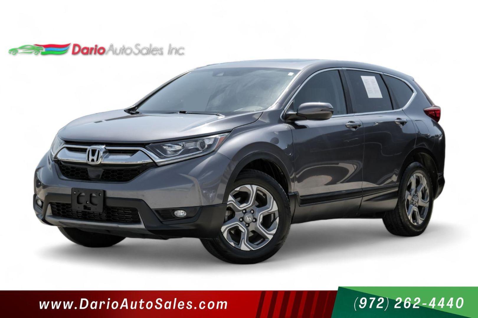 2017 GRAY Honda CR-V SPORT UTILITY 4-DR (5J6RW2H50HL) with an 1.5L L4 16V DOHC TURBO engine, Continuously Variable Transmission transmission, located at 2401 E Main St., Grand Prairie, TX, 75050, (972) 262-4440, 32.748981, -96.969643 - Photo#0