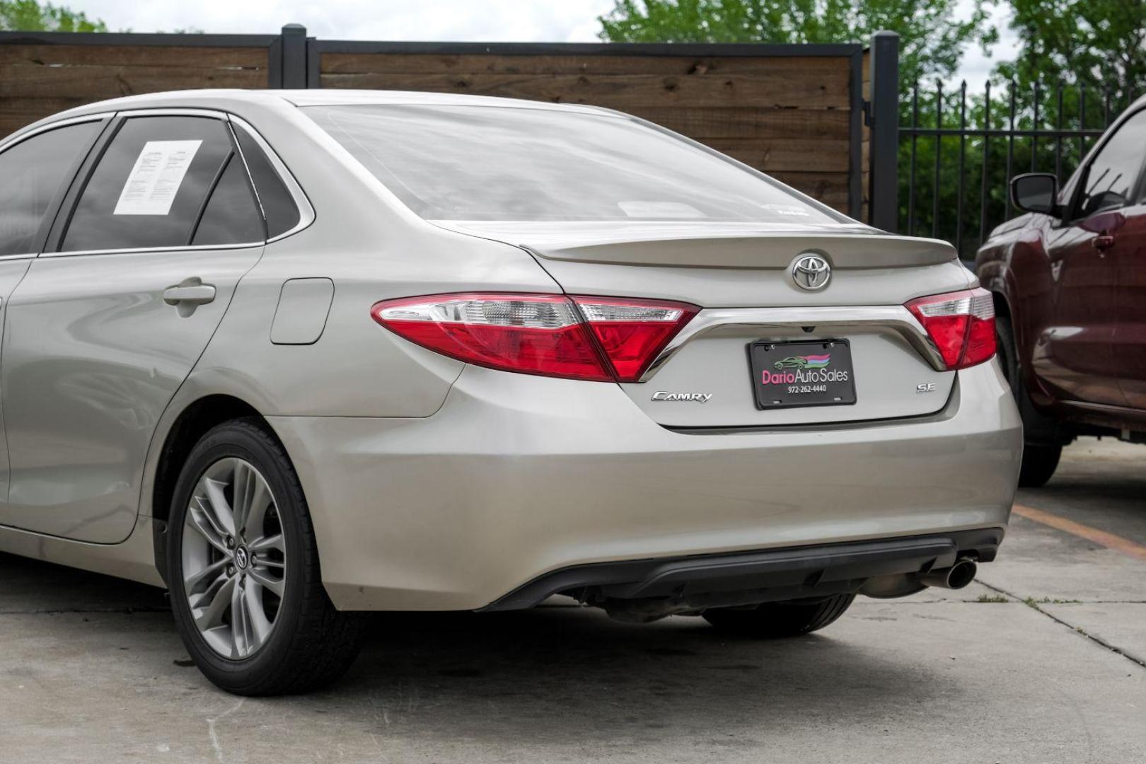 2017 Beige Toyota Camry SE (4T1BF1FK7HU) with an 2.5L L4 DOHC 16V engine, 6-Speed Automatic transmission, located at 2401 E Main St., Grand Prairie, TX, 75050, (972) 262-4440, 32.748981, -96.969643 - Photo#13