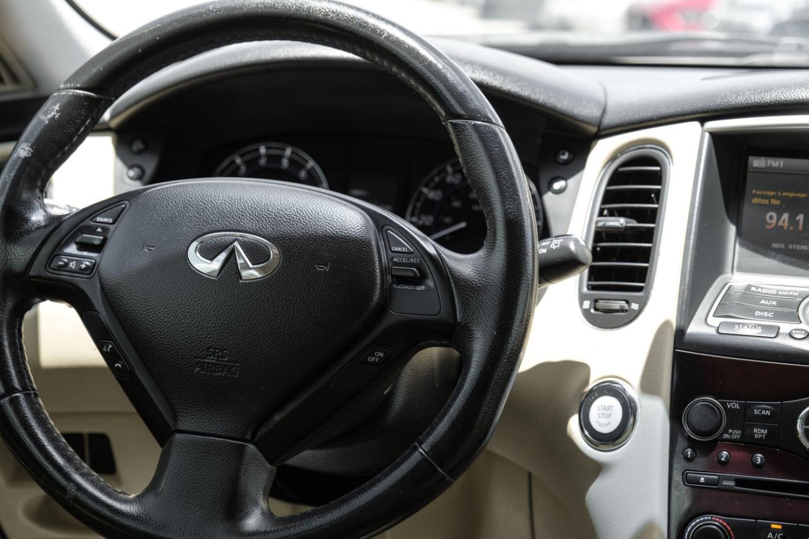 2017 BLACK Infiniti QX50 Base AWD (JN1BJ0RR4HM) with an 3.7L V6 DOHC 24V engine, 7-Speed Automatic transmission, located at 2401 E Main St., Grand Prairie, TX, 75050, (972) 262-4440, 32.748981, -96.969643 - Photo#23