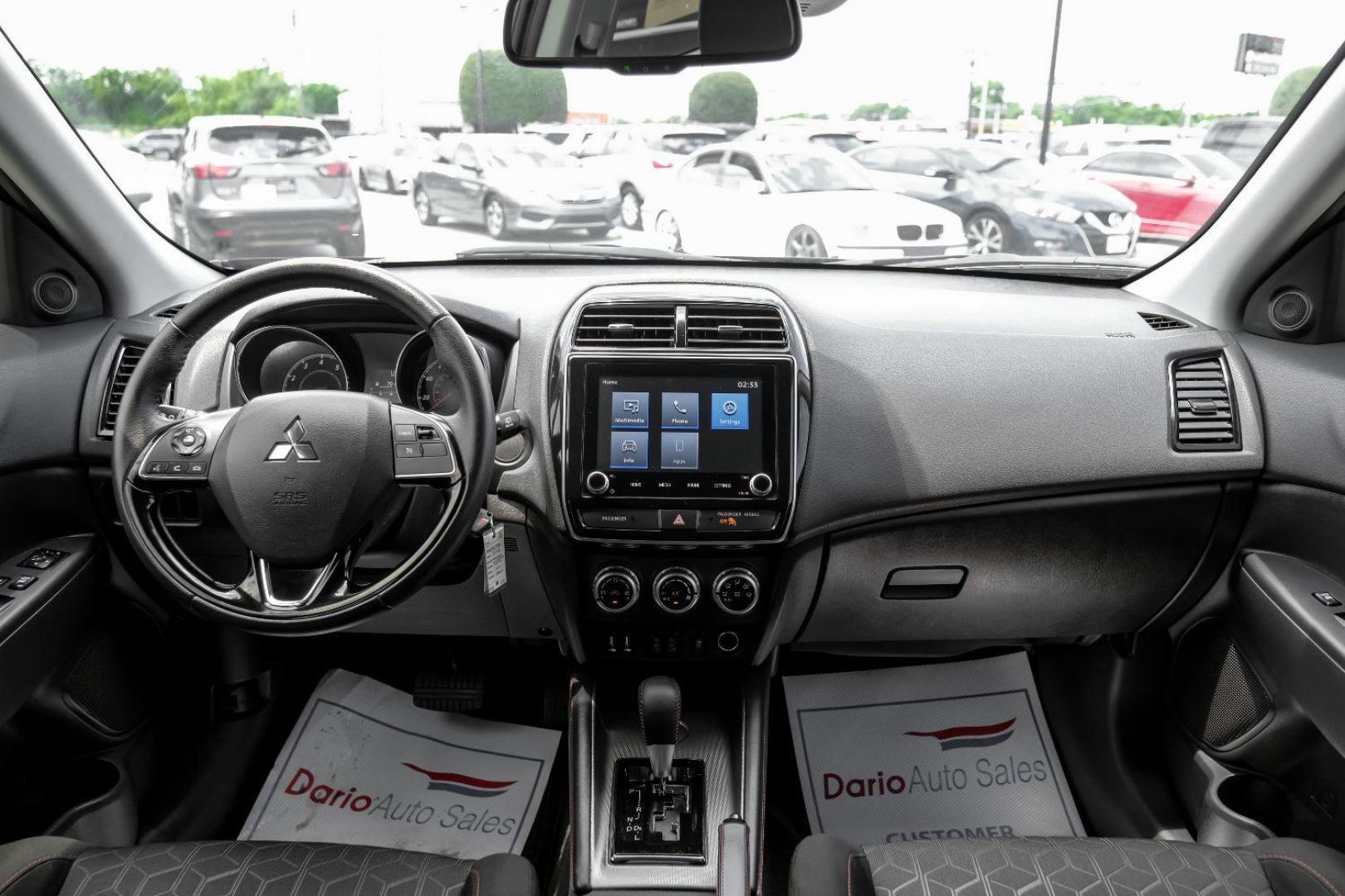 2022 black Mitsubishi Outlander Sport 2.0 ES CVT (JA4APUAUXNU) with an 2.0L L4 DOHC 16V engine, Continuously Variable Transmission transmission, located at 2401 E Main St., Grand Prairie, TX, 75050, (972) 262-4440, 32.748981, -96.969643 - Photo#18