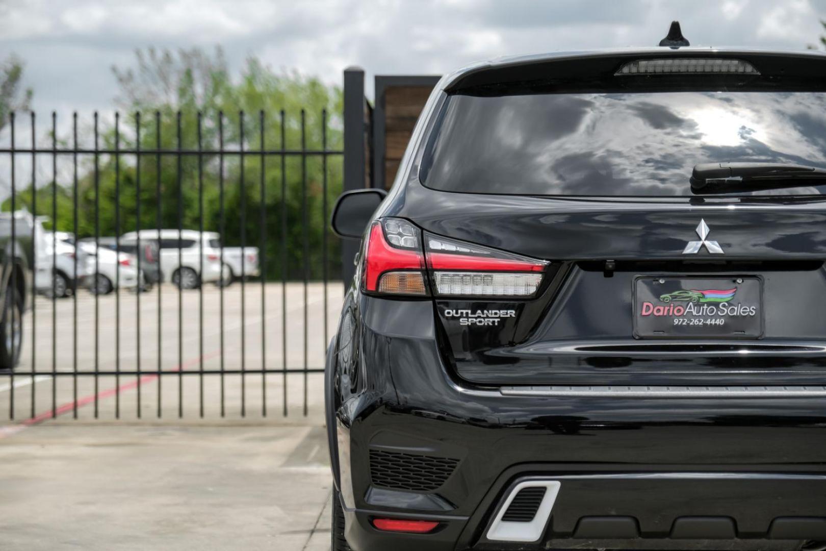 2022 black Mitsubishi Outlander Sport 2.0 ES CVT (JA4APUAUXNU) with an 2.0L L4 DOHC 16V engine, Continuously Variable Transmission transmission, located at 2401 E Main St., Grand Prairie, TX, 75050, (972) 262-4440, 32.748981, -96.969643 - Photo#45