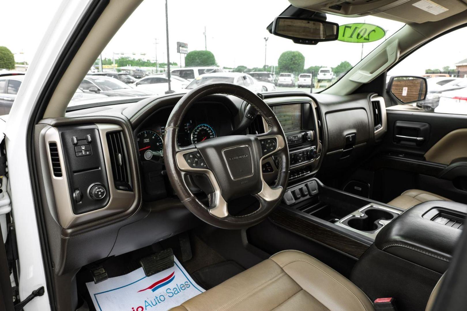 2017 WHITE GMC Sierra 1500 Denali Crew Cab Long Box 2WD (3GTP1PEC4HG) with an 5.3L V8 OHV 16V engine, 6-Speed Automatic transmission, located at 2401 E Main St., Grand Prairie, TX, 75050, (972) 262-4440, 32.748981, -96.969643 - Photo#2