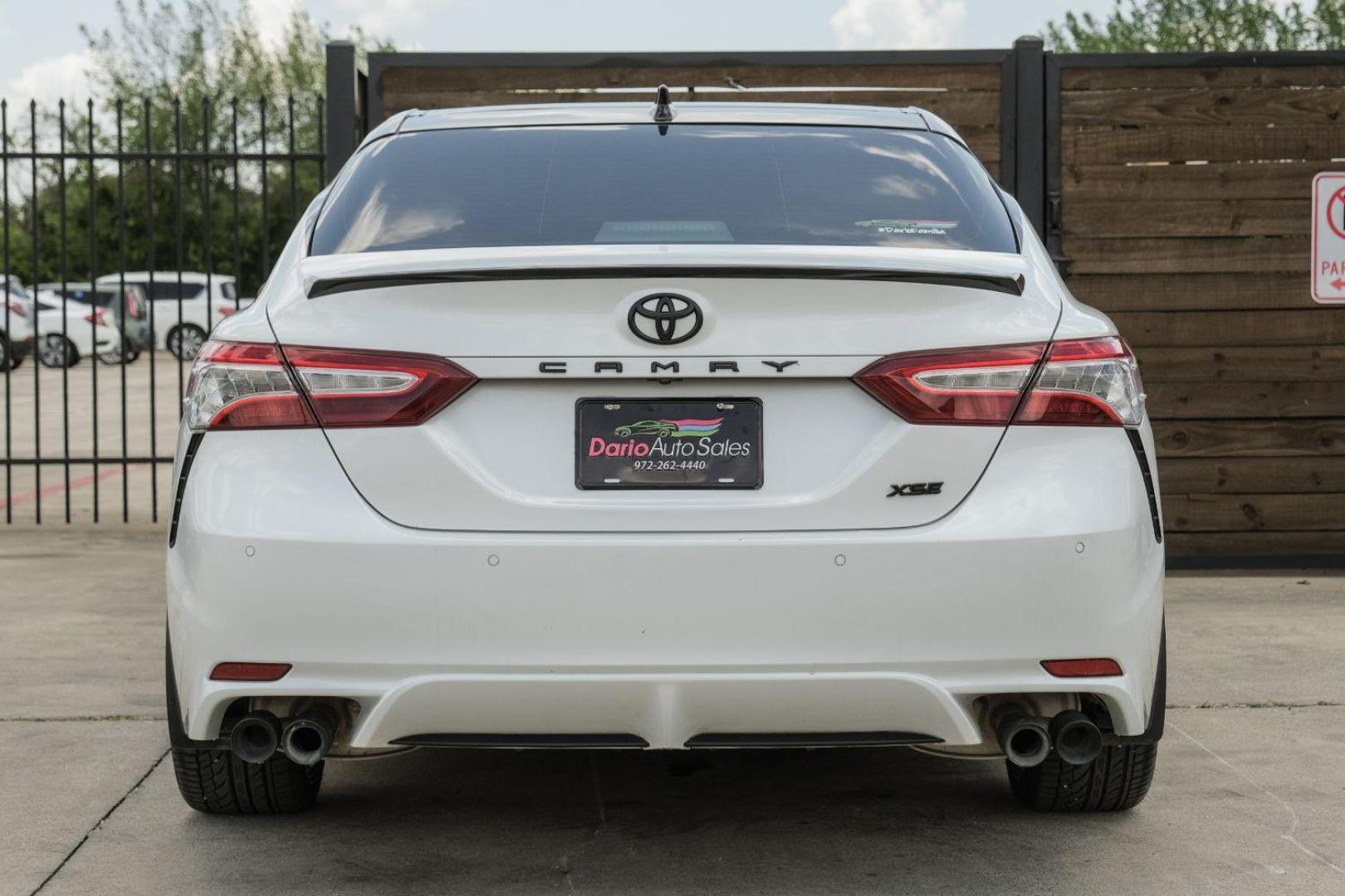 2020 white Toyota Camry XSE (4T1K61AK9LU) with an 2.5L L4 DOHC 16V engine, 8-Speed Automatic transmission, located at 2401 E Main St., Grand Prairie, TX, 75050, (972) 262-4440, 32.748981, -96.969643 - Photo#11