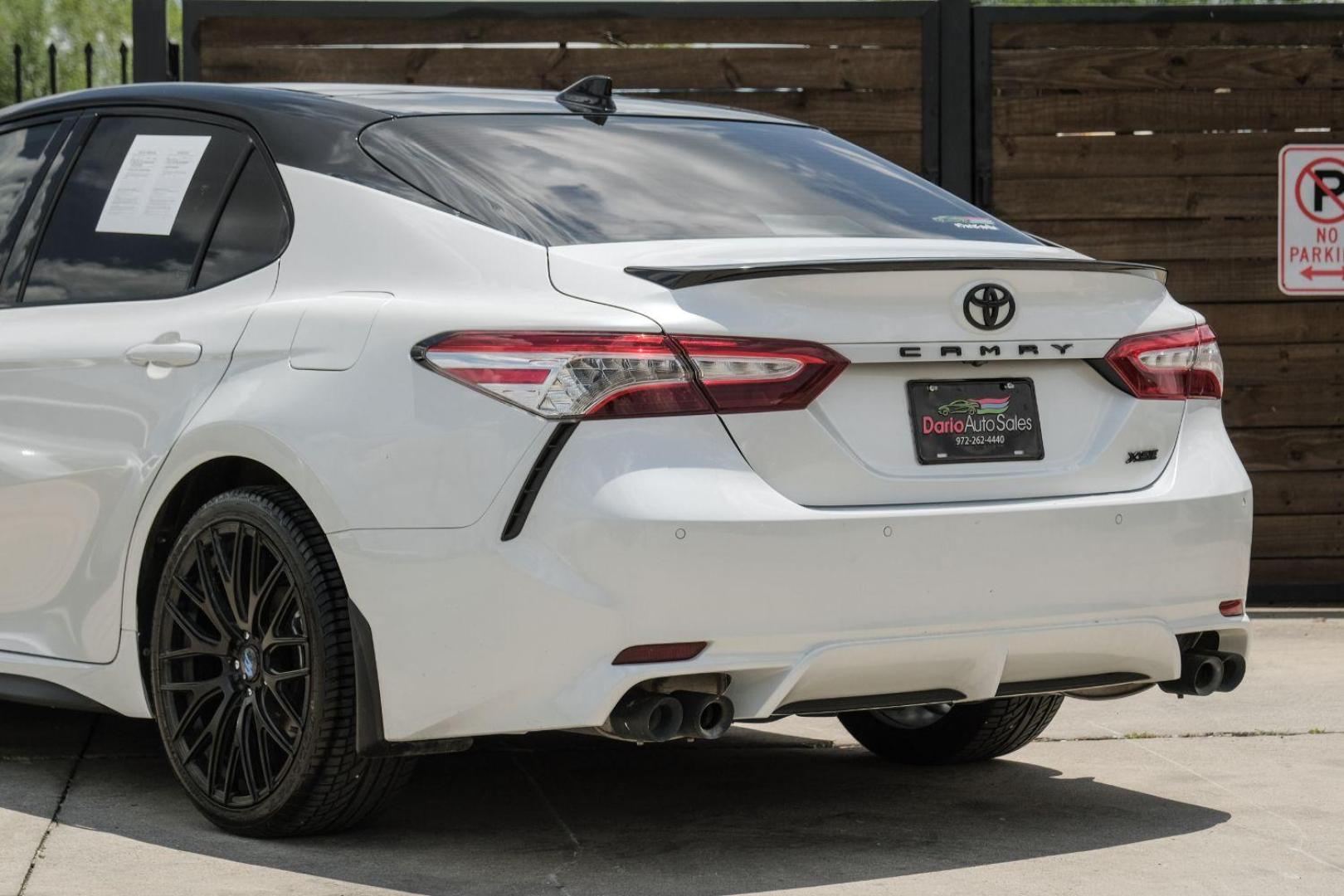 2020 white Toyota Camry XSE (4T1K61AK9LU) with an 2.5L L4 DOHC 16V engine, 8-Speed Automatic transmission, located at 2401 E Main St., Grand Prairie, TX, 75050, (972) 262-4440, 32.748981, -96.969643 - Photo#14