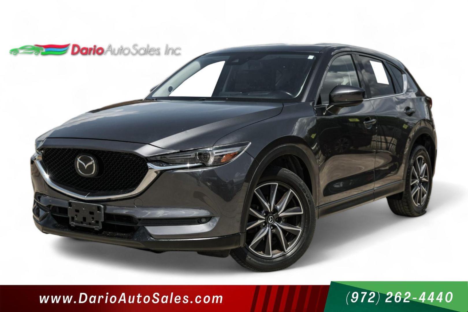 2017 GRAY Mazda CX-5 SPORT UTILITY 4-DR (JM3KFBDL2H0) with an 2.5L L4 DOHC 16V engine, 6-Speed Automatic transmission, located at 2401 E Main St., Grand Prairie, TX, 75050, (972) 262-4440, 32.748981, -96.969643 - Photo#0