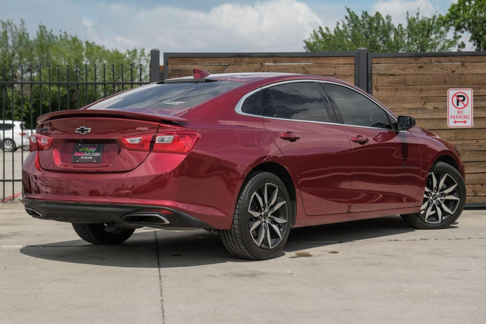 2020 RED Chevrolet Malibu RS (1G1ZG5ST3LF) with an 1.5L L4 DOHC 16V engine, 6-Speed Automatic transmission, located at 2401 E Main St., Grand Prairie, TX, 75050, (972) 262-4440, 32.748981, -96.969643 - Photo#9