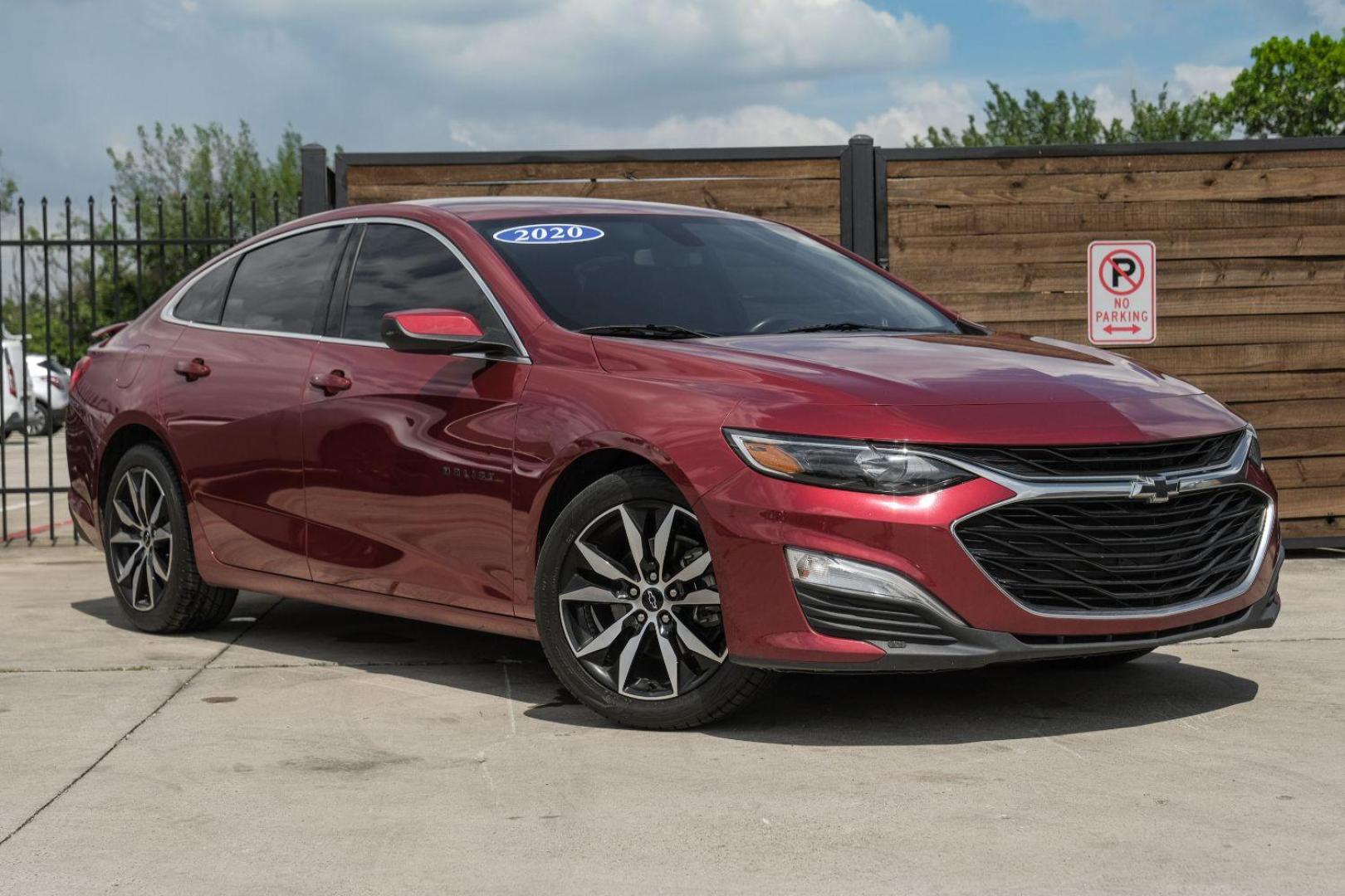 2020 RED Chevrolet Malibu RS (1G1ZG5ST3LF) with an 1.5L L4 DOHC 16V engine, 6-Speed Automatic transmission, located at 2401 E Main St., Grand Prairie, TX, 75050, (972) 262-4440, 32.748981, -96.969643 - Photo#5