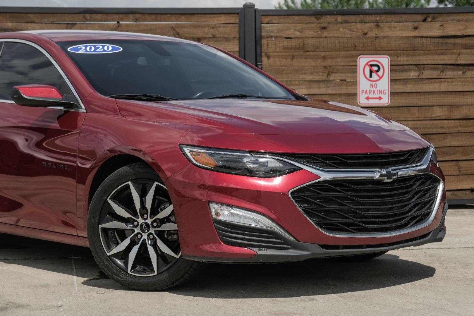 2020 RED Chevrolet Malibu RS (1G1ZG5ST3LF) with an 1.5L L4 DOHC 16V engine, 6-Speed Automatic transmission, located at 2401 E Main St., Grand Prairie, TX, 75050, (972) 262-4440, 32.748981, -96.969643 - Photo#7