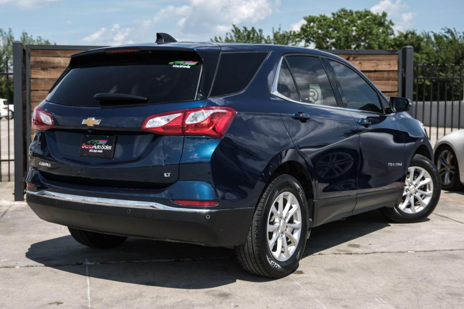 2019 Blue Chevrolet Equinox LT 2WD (3GNAXJEVXKL) with an 1.5L L4 DOHC 16V TURBO engine, 6-Speed Automatic transmission, located at 2401 E Main St., Grand Prairie, TX, 75050, (972) 262-4440, 32.748981, -96.969643 - Photo#11