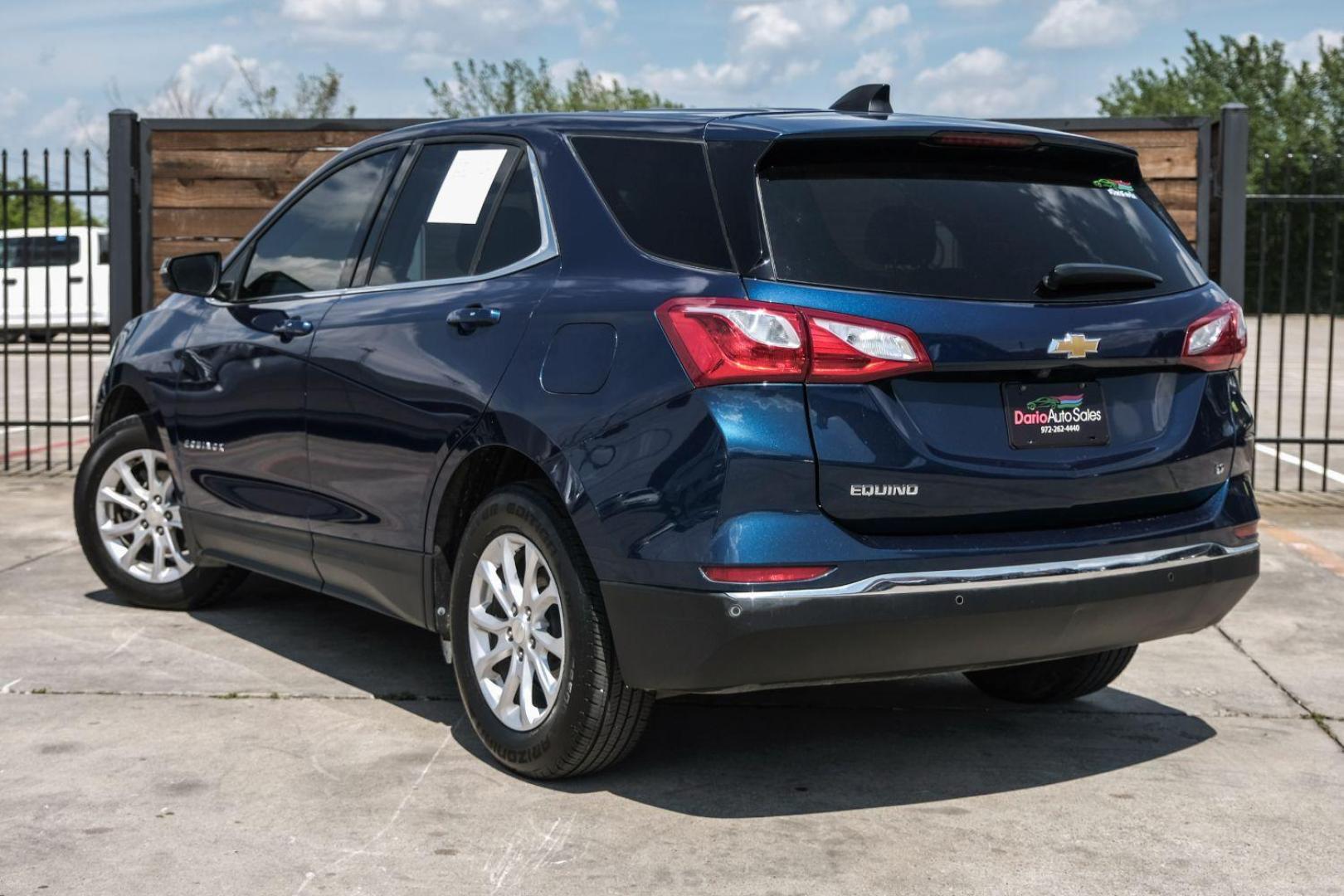 2019 Blue Chevrolet Equinox LT 2WD (3GNAXJEVXKL) with an 1.5L L4 DOHC 16V TURBO engine, 6-Speed Automatic transmission, located at 2401 E Main St., Grand Prairie, TX, 75050, (972) 262-4440, 32.748981, -96.969643 - Photo#15