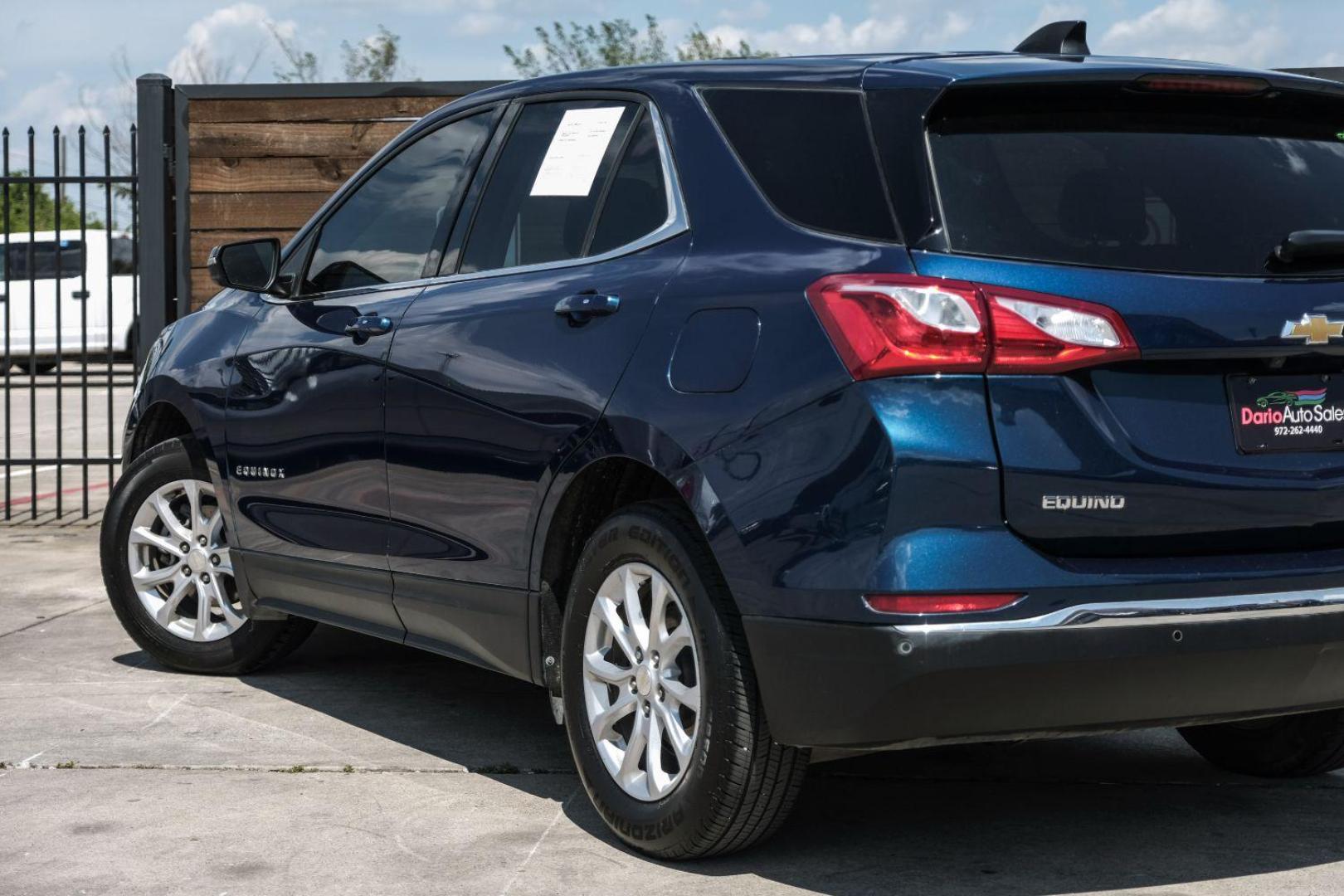 2019 Blue Chevrolet Equinox LT 2WD (3GNAXJEVXKL) with an 1.5L L4 DOHC 16V TURBO engine, 6-Speed Automatic transmission, located at 2401 E Main St., Grand Prairie, TX, 75050, (972) 262-4440, 32.748981, -96.969643 - Photo#16