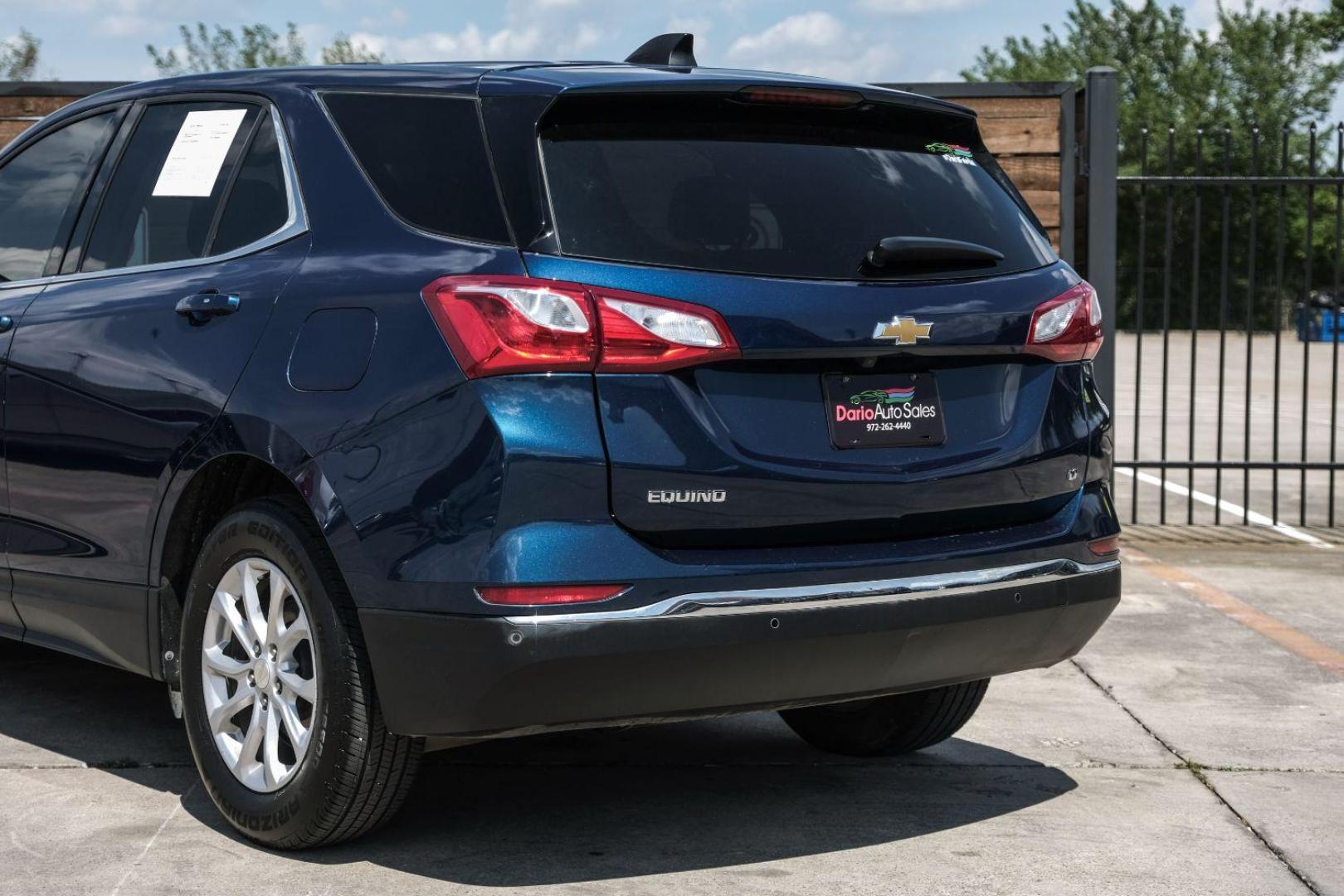 2019 Blue Chevrolet Equinox LT 2WD (3GNAXJEVXKL) with an 1.5L L4 DOHC 16V TURBO engine, 6-Speed Automatic transmission, located at 2401 E Main St., Grand Prairie, TX, 75050, (972) 262-4440, 32.748981, -96.969643 - Photo#17