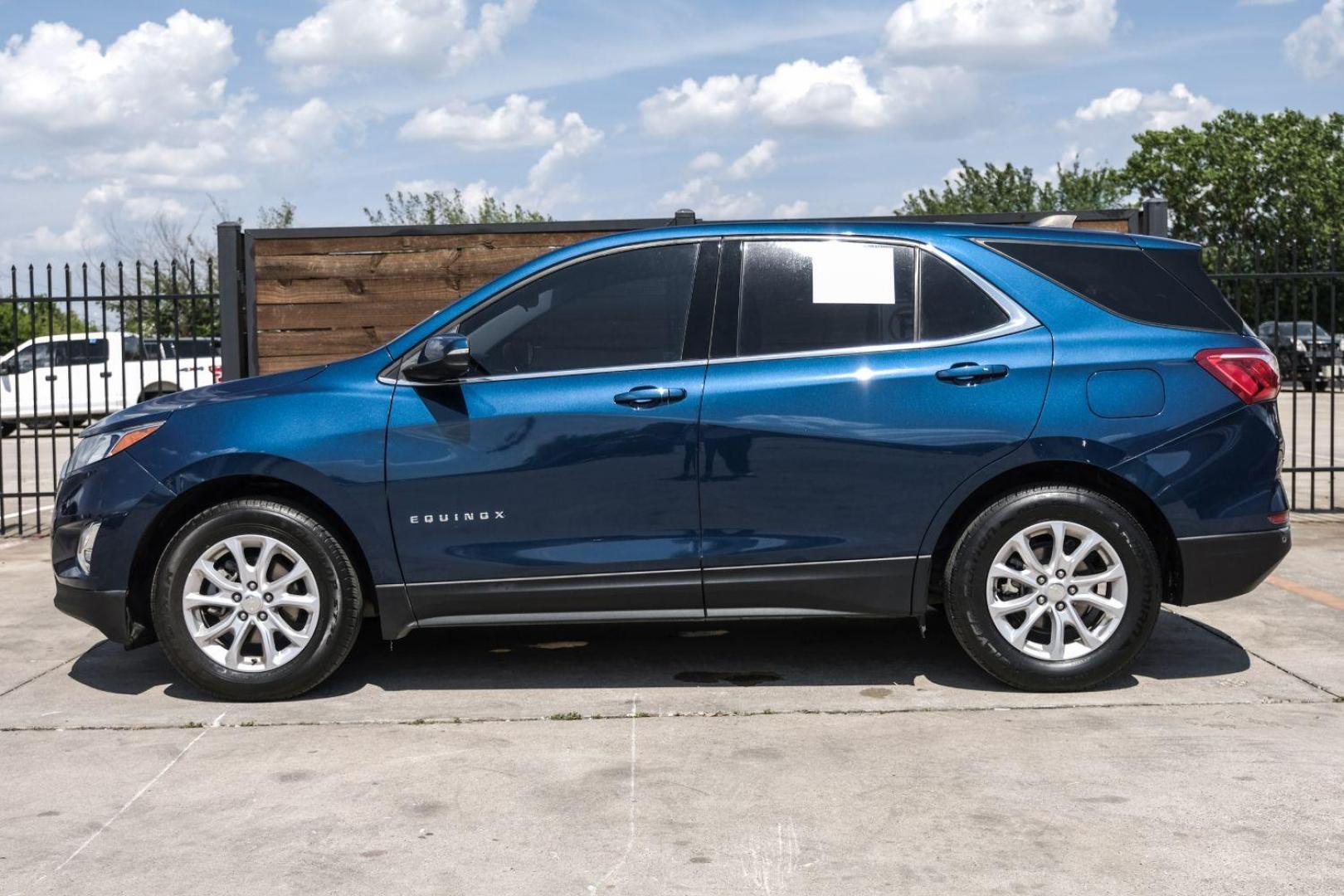 2019 Blue Chevrolet Equinox LT 2WD (3GNAXJEVXKL) with an 1.5L L4 DOHC 16V TURBO engine, 6-Speed Automatic transmission, located at 2401 E Main St., Grand Prairie, TX, 75050, (972) 262-4440, 32.748981, -96.969643 - Photo#18