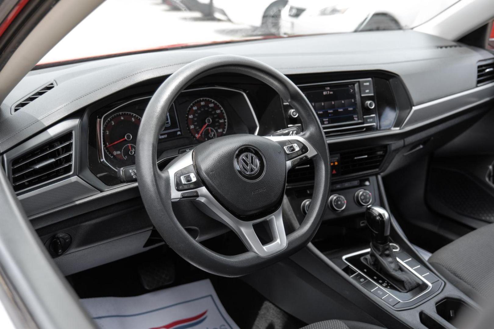 2019 ORANGE Volkswagen Jetta 1.4T S 8A (3VWCB7BU2KM) with an 1.4L L4 DOHC 16V engine, 8-Speed Automatic transmission, located at 2401 E Main St., Grand Prairie, TX, 75050, (972) 262-4440, 32.748981, -96.969643 - Photo#19