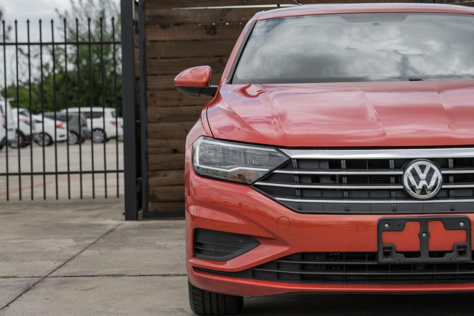 2019 ORANGE Volkswagen Jetta 1.4T S 8A (3VWCB7BU2KM) with an 1.4L L4 DOHC 16V engine, 8-Speed Automatic transmission, located at 2401 E Main St., Grand Prairie, TX, 75050, (972) 262-4440, 32.748981, -96.969643 - Photo#42