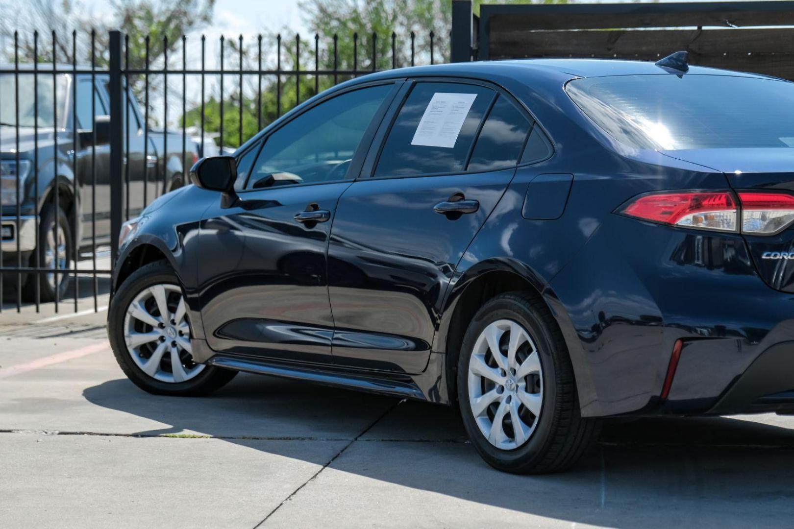 2020 BLUE Toyota Corolla SEDAN 4-DR (5YFEPRAE1LP) with an 1.8L L4 DOHC 16V engine, Continuously Variable Transmission transmission, located at 2401 E Main St., Grand Prairie, TX, 75050, (972) 262-4440, 32.748981, -96.969643 - Photo#11