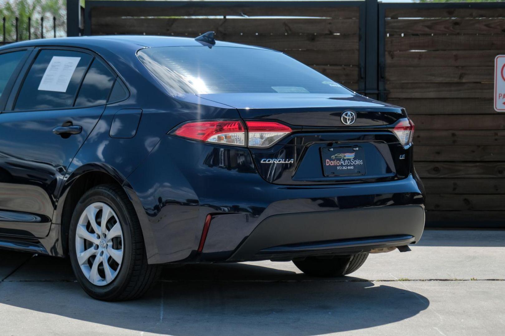 2020 BLUE Toyota Corolla SEDAN 4-DR (5YFEPRAE1LP) with an 1.8L L4 DOHC 16V engine, Continuously Variable Transmission transmission, located at 2401 E Main St., Grand Prairie, TX, 75050, (972) 262-4440, 32.748981, -96.969643 - Photo#12