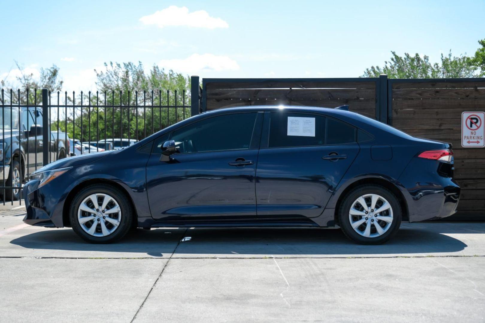 2020 BLUE Toyota Corolla SEDAN 4-DR (5YFEPRAE1LP) with an 1.8L L4 DOHC 16V engine, Continuously Variable Transmission transmission, located at 2401 E Main St., Grand Prairie, TX, 75050, (972) 262-4440, 32.748981, -96.969643 - Photo#13