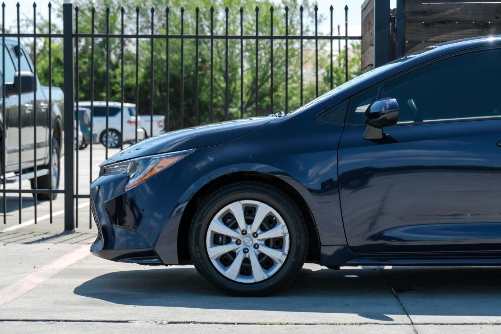 2020 BLUE Toyota Corolla SEDAN 4-DR (5YFEPRAE1LP) with an 1.8L L4 DOHC 16V engine, Continuously Variable Transmission transmission, located at 2401 E Main St., Grand Prairie, TX, 75050, (972) 262-4440, 32.748981, -96.969643 - Photo#14