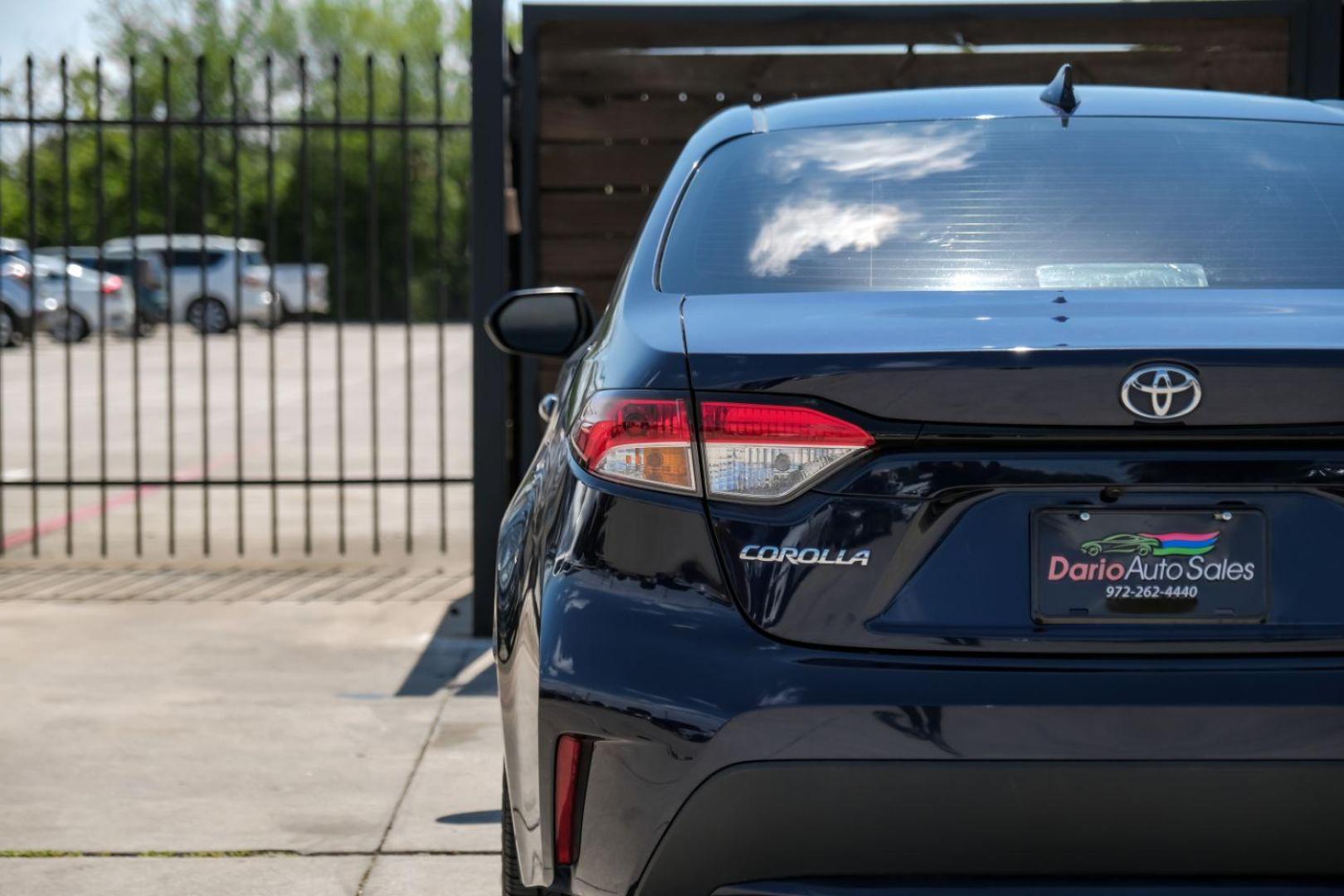 2020 BLUE Toyota Corolla SEDAN 4-DR (5YFEPRAE1LP) with an 1.8L L4 DOHC 16V engine, Continuously Variable Transmission transmission, located at 2401 E Main St., Grand Prairie, TX, 75050, (972) 262-4440, 32.748981, -96.969643 - Photo#44