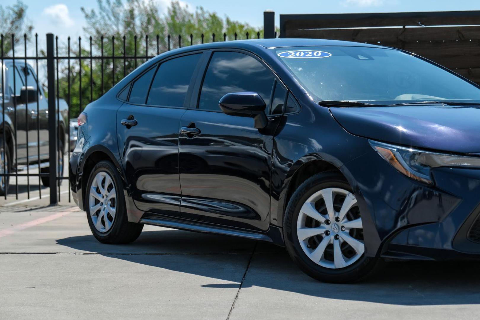 2020 BLUE Toyota Corolla SEDAN 4-DR (5YFEPRAE1LP) with an 1.8L L4 DOHC 16V engine, Continuously Variable Transmission transmission, located at 2401 E Main St., Grand Prairie, TX, 75050, (972) 262-4440, 32.748981, -96.969643 - Photo#6