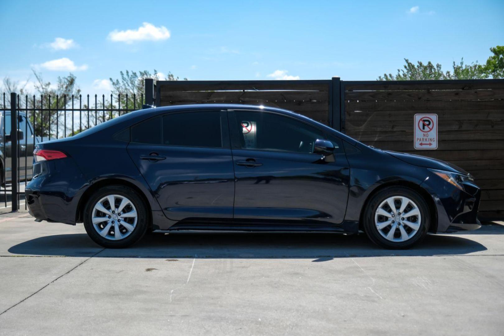 2020 BLUE Toyota Corolla SEDAN 4-DR (5YFEPRAE1LP) with an 1.8L L4 DOHC 16V engine, Continuously Variable Transmission transmission, located at 2401 E Main St., Grand Prairie, TX, 75050, (972) 262-4440, 32.748981, -96.969643 - Photo#8