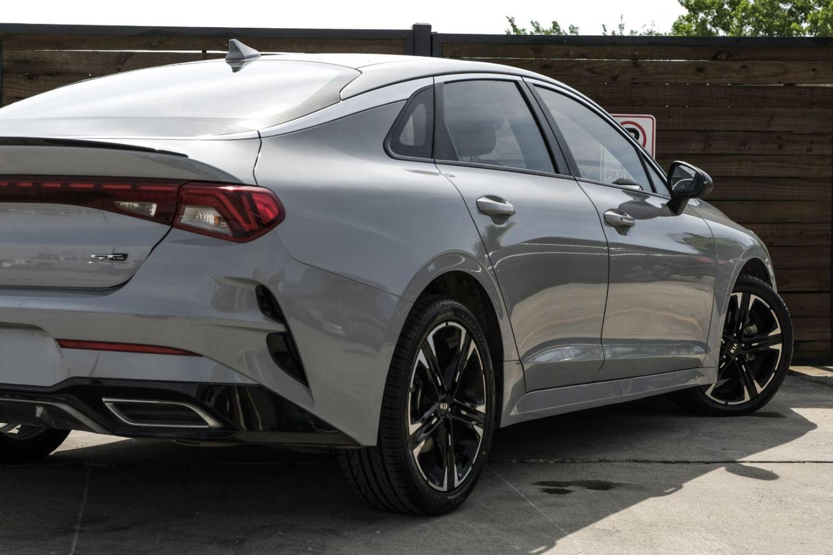 2021 GRAY Kia K5 GT-Line (5XXG64J26MG) with an 1.6L L4 DOHC 16V engine, 8-Speed Automatic transmission, located at 2401 E Main St., Grand Prairie, TX, 75050, (972) 262-4440, 32.748981, -96.969643 - Photo#13