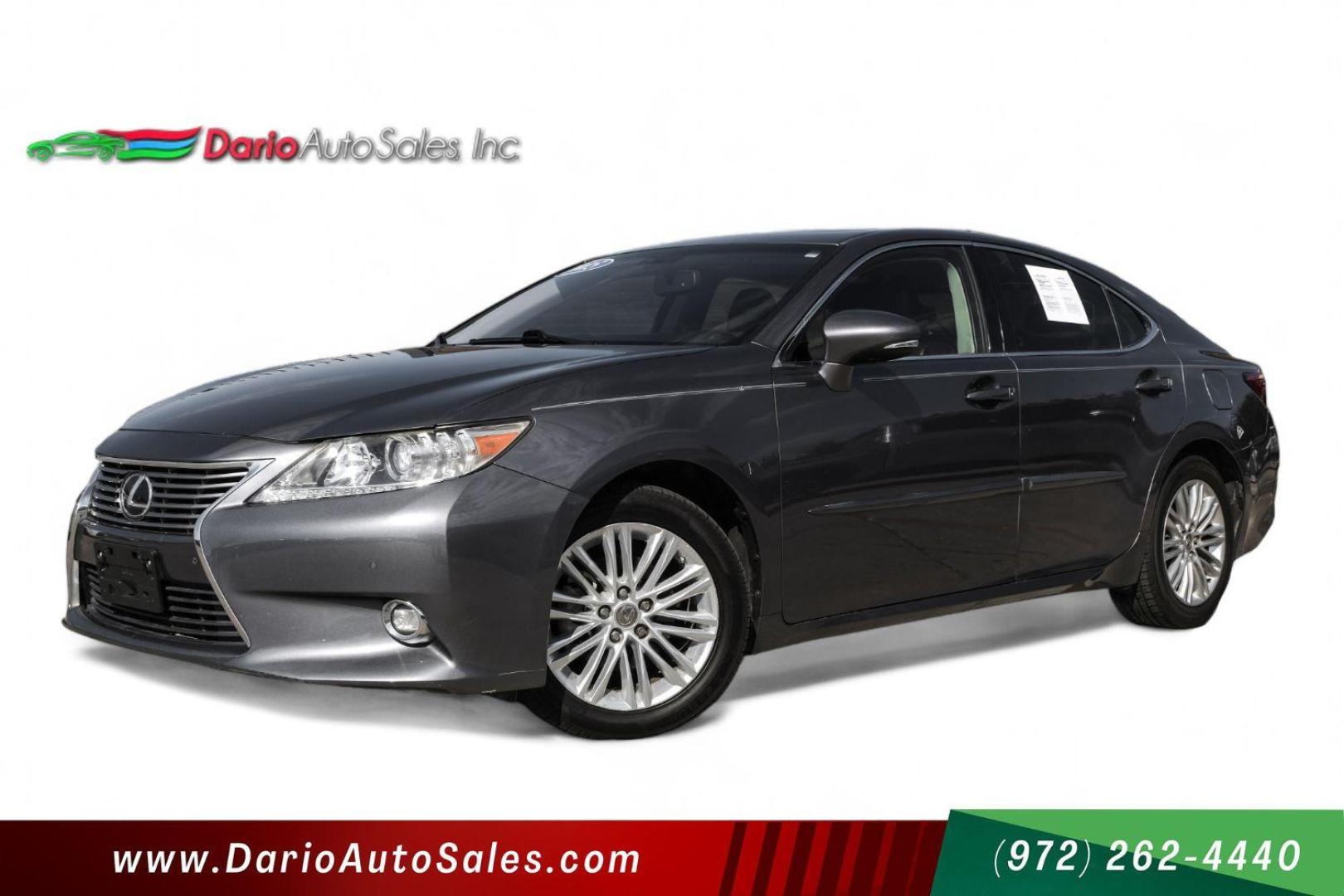 2015 Gray Lexus ES 350 Sedan (JTHBK1GG7F2) with an 3.5L V6 DOHC 24V engine, 6-Speed Automatic transmission, located at 2401 E Main St., Grand Prairie, TX, 75050, (972) 262-4440, 32.748981, -96.969643 - Photo#0