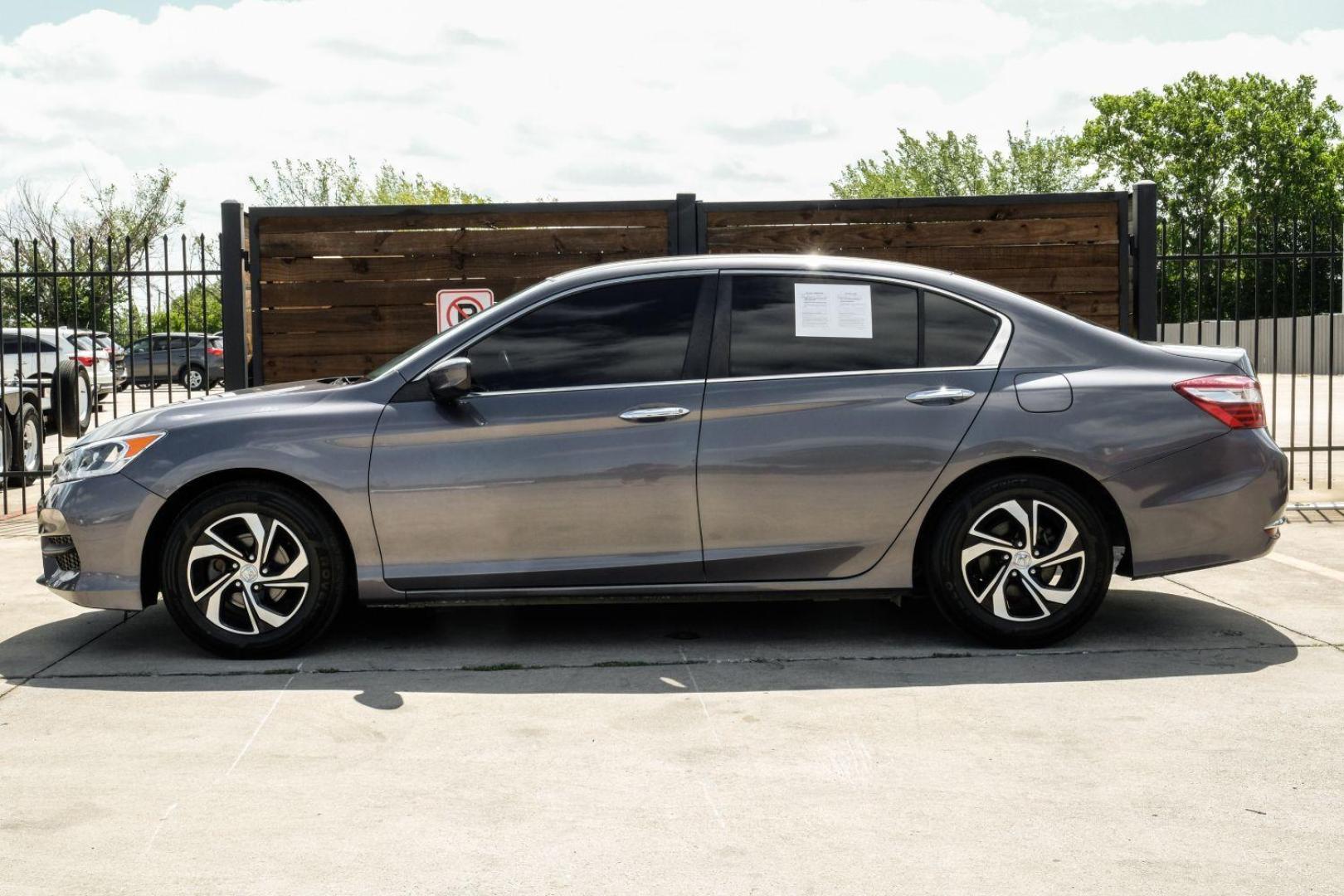 2017 Gray Honda Accord LX Sedan CVT (1HGCR2F3XHA) with an 2.4L L4 DOHC 16V engine, Continuously Variable Transmission transmission, located at 2401 E Main St., Grand Prairie, TX, 75050, (972) 262-4440, 32.748981, -96.969643 - Photo#13