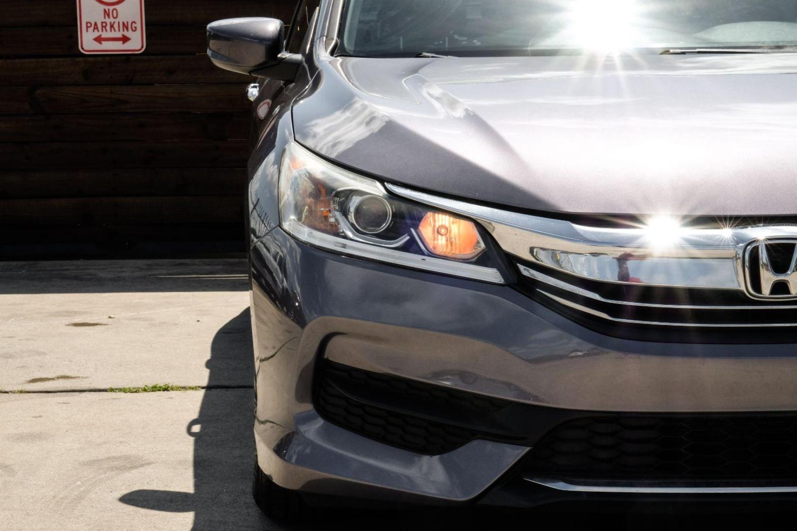 2017 Gray Honda Accord LX Sedan CVT (1HGCR2F3XHA) with an 2.4L L4 DOHC 16V engine, Continuously Variable Transmission transmission, located at 2401 E Main St., Grand Prairie, TX, 75050, (972) 262-4440, 32.748981, -96.969643 - Photo#42