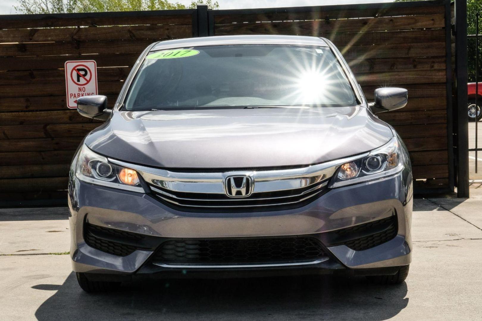 2017 Gray Honda Accord LX Sedan CVT (1HGCR2F3XHA) with an 2.4L L4 DOHC 16V engine, Continuously Variable Transmission transmission, located at 2401 E Main St., Grand Prairie, TX, 75050, (972) 262-4440, 32.748981, -96.969643 - Photo#6