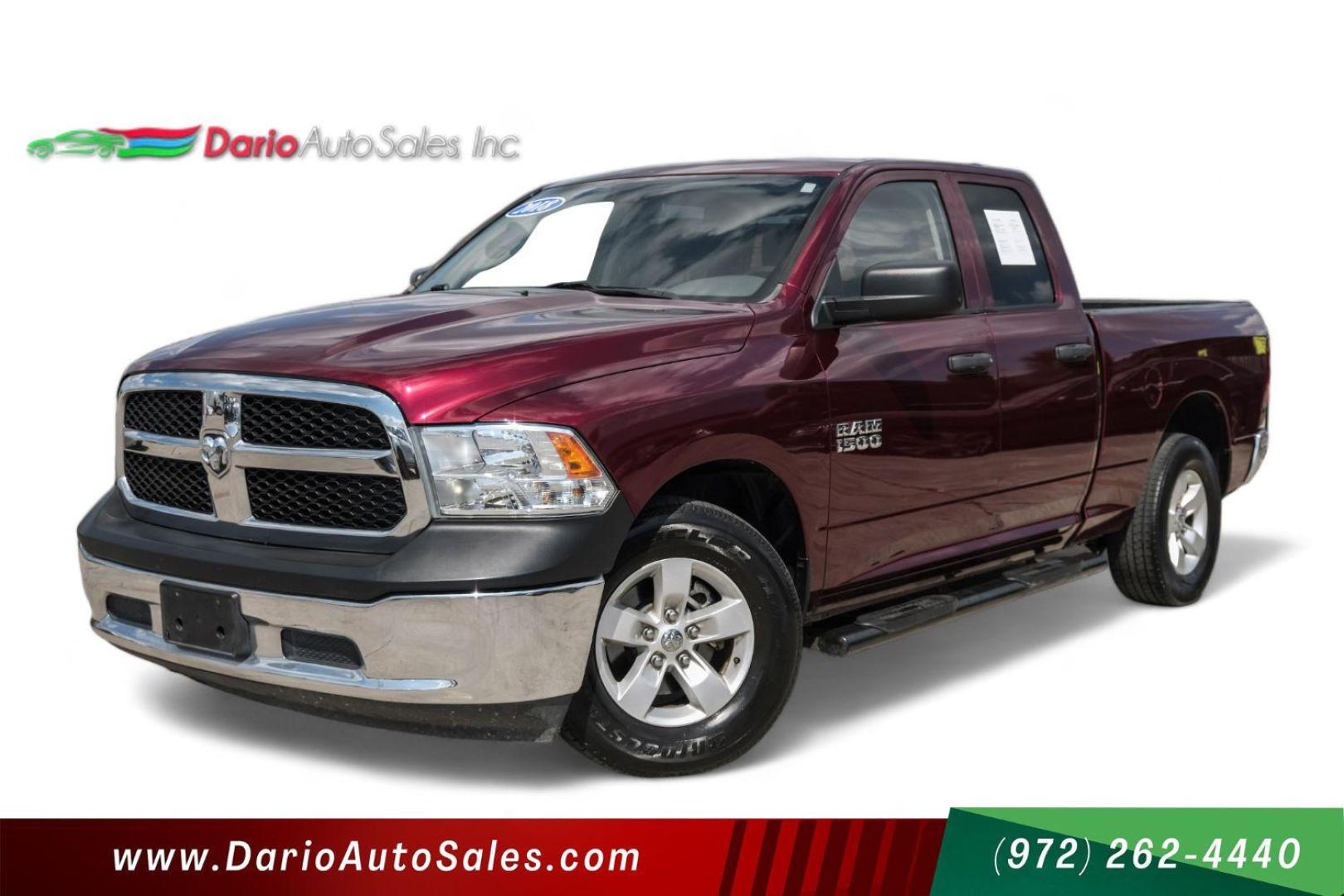 2018 Red RAM 1500 Tradesman Quad Cab 2WD (1C6RR6FG6JS) with an 3.6L V6 DOHC 24V FFV engine, 8-Speed Automatic transmission, located at 2401 E Main St., Grand Prairie, TX, 75050, (972) 262-4440, 32.748981, -96.969643 - Photo#0