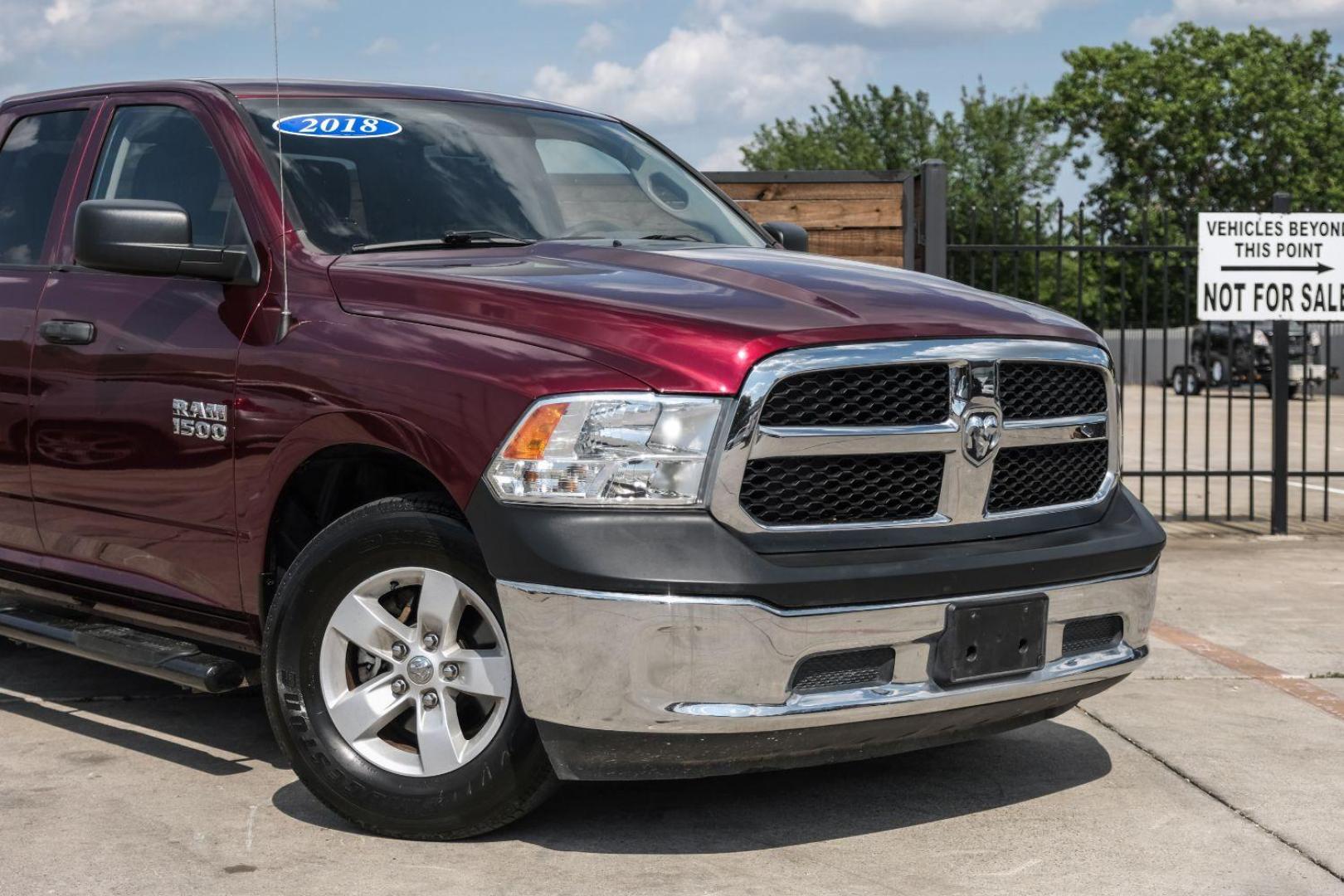 2018 Red RAM 1500 Tradesman Quad Cab 2WD (1C6RR6FG6JS) with an 3.6L V6 DOHC 24V FFV engine, 8-Speed Automatic transmission, located at 2401 E Main St., Grand Prairie, TX, 75050, (972) 262-4440, 32.748981, -96.969643 - Photo#9