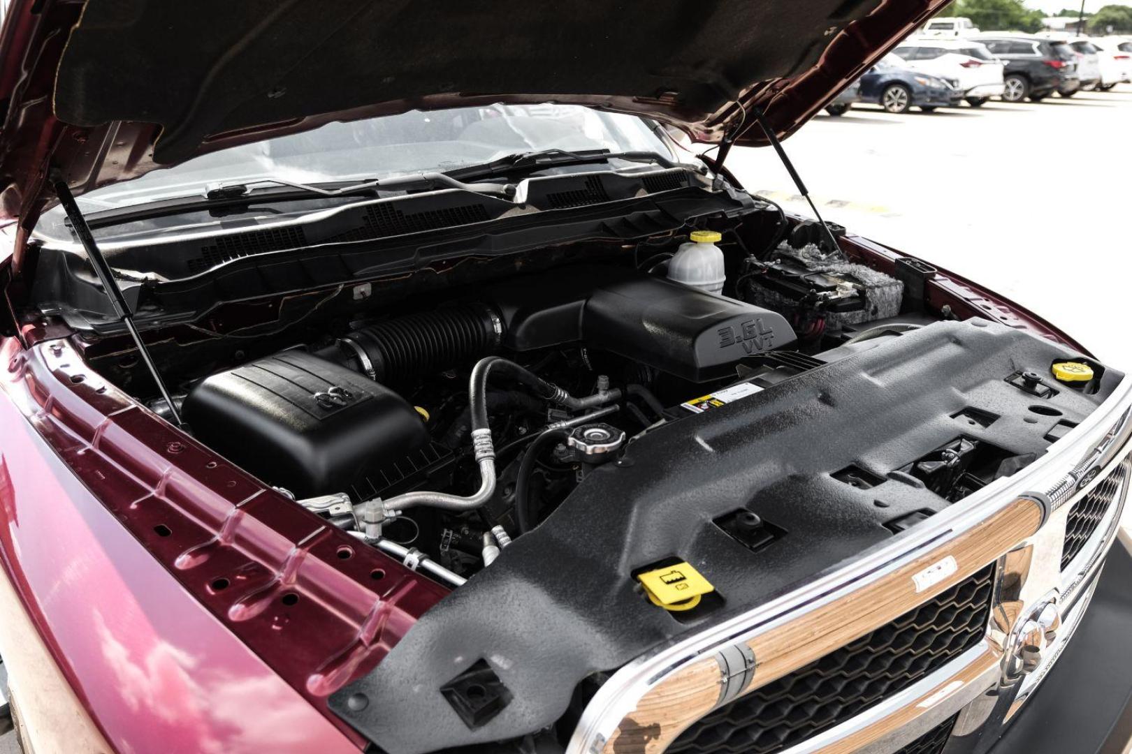 2018 Red RAM 1500 Tradesman Quad Cab 2WD (1C6RR6FG6JS) with an 3.6L V6 DOHC 24V FFV engine, 8-Speed Automatic transmission, located at 2401 E Main St., Grand Prairie, TX, 75050, (972) 262-4440, 32.748981, -96.969643 - Photo#56