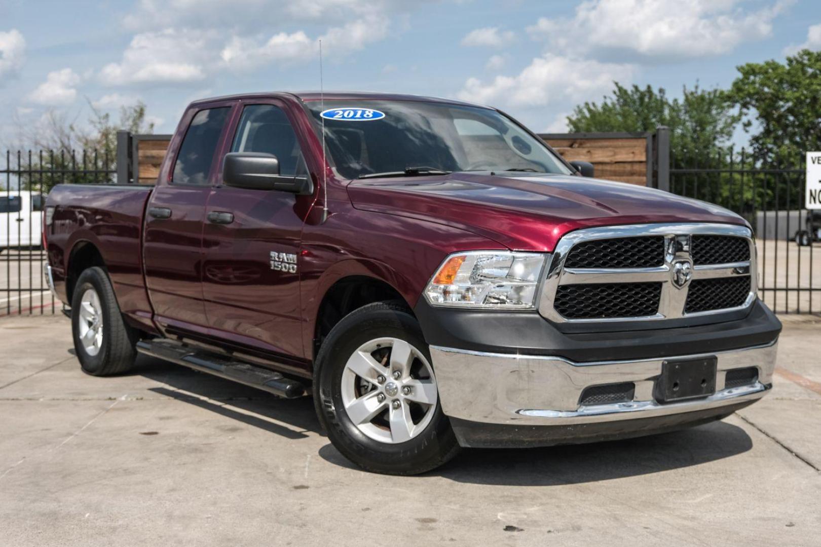 2018 Red RAM 1500 Tradesman Quad Cab 2WD (1C6RR6FG6JS) with an 3.6L V6 DOHC 24V FFV engine, 8-Speed Automatic transmission, located at 2401 E Main St., Grand Prairie, TX, 75050, (972) 262-4440, 32.748981, -96.969643 - Photo#7