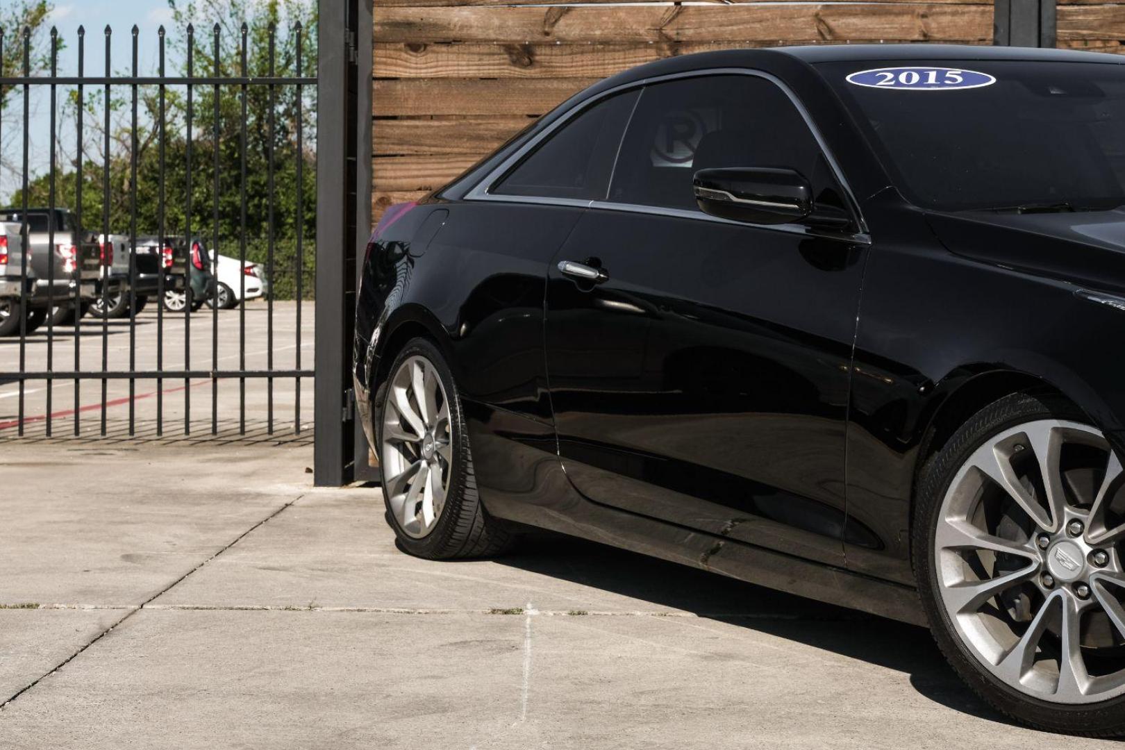 2015 BLACK Cadillac ATS Coupe 2.0L Turbo Premium RWD (1G6AE1RX7F0) with an 2.0L L4 DOHC 16V TURBO engine, located at 2401 E Main St., Grand Prairie, TX, 75050, (972) 262-4440, 32.748981, -96.969643 - Photo#9