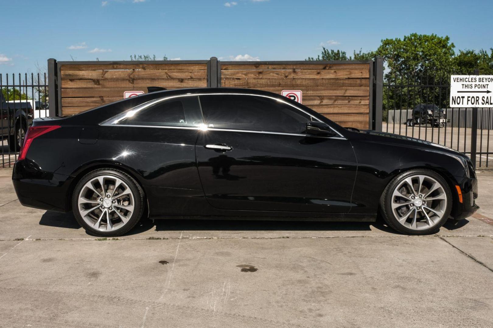 2015 BLACK Cadillac ATS Coupe 2.0L Turbo Premium RWD (1G6AE1RX7F0) with an 2.0L L4 DOHC 16V TURBO engine, located at 2401 E Main St., Grand Prairie, TX, 75050, (972) 262-4440, 32.748981, -96.969643 - Photo#11